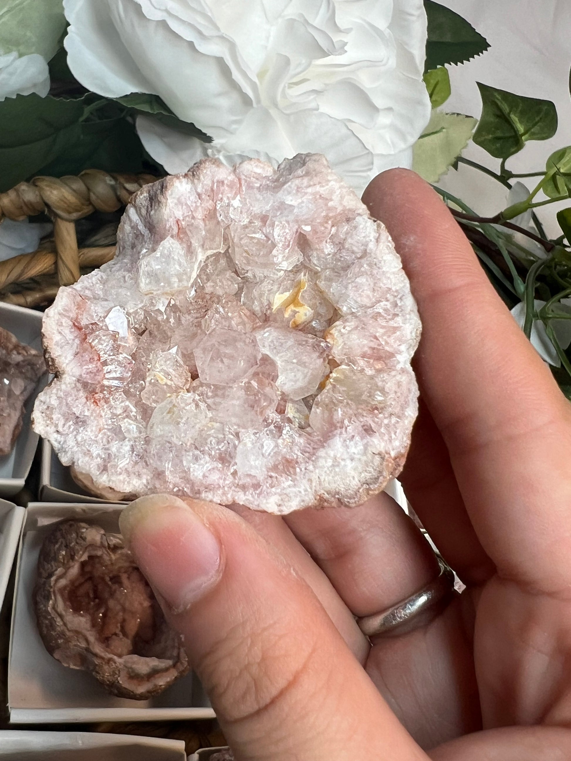 Pink Amethyst Geodes