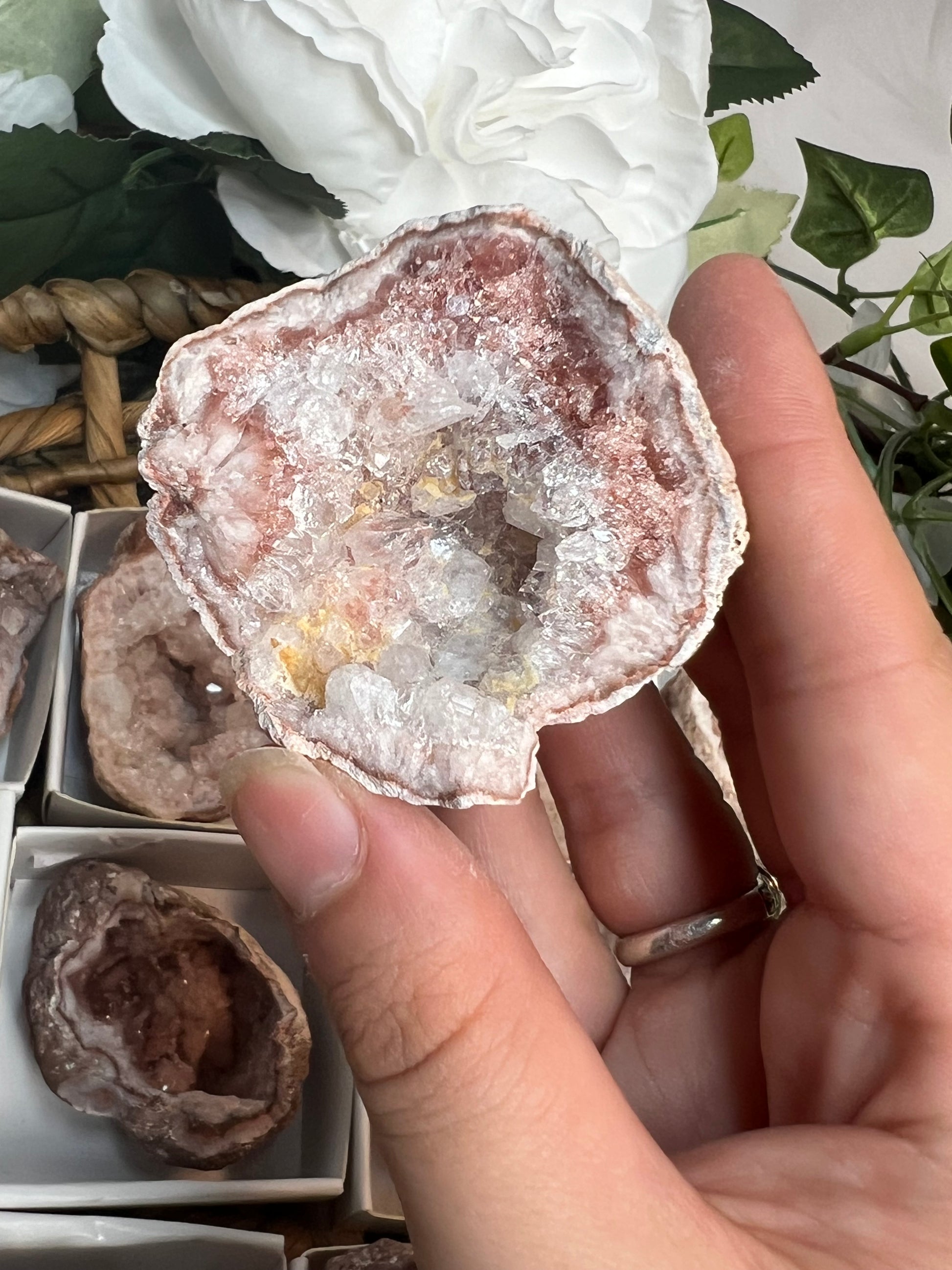 Pink Amethyst Geodes