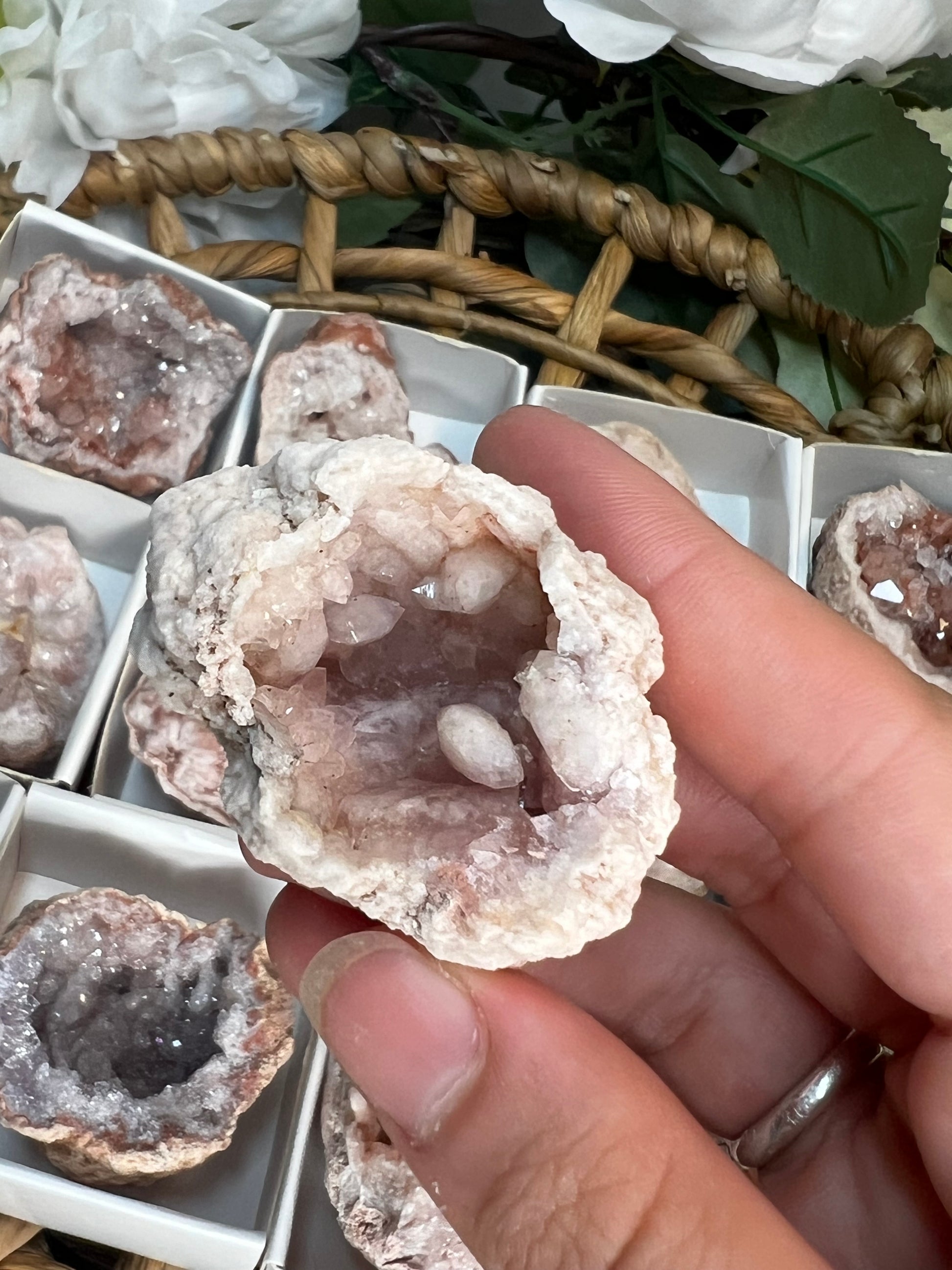 Pink Amethyst Geodes