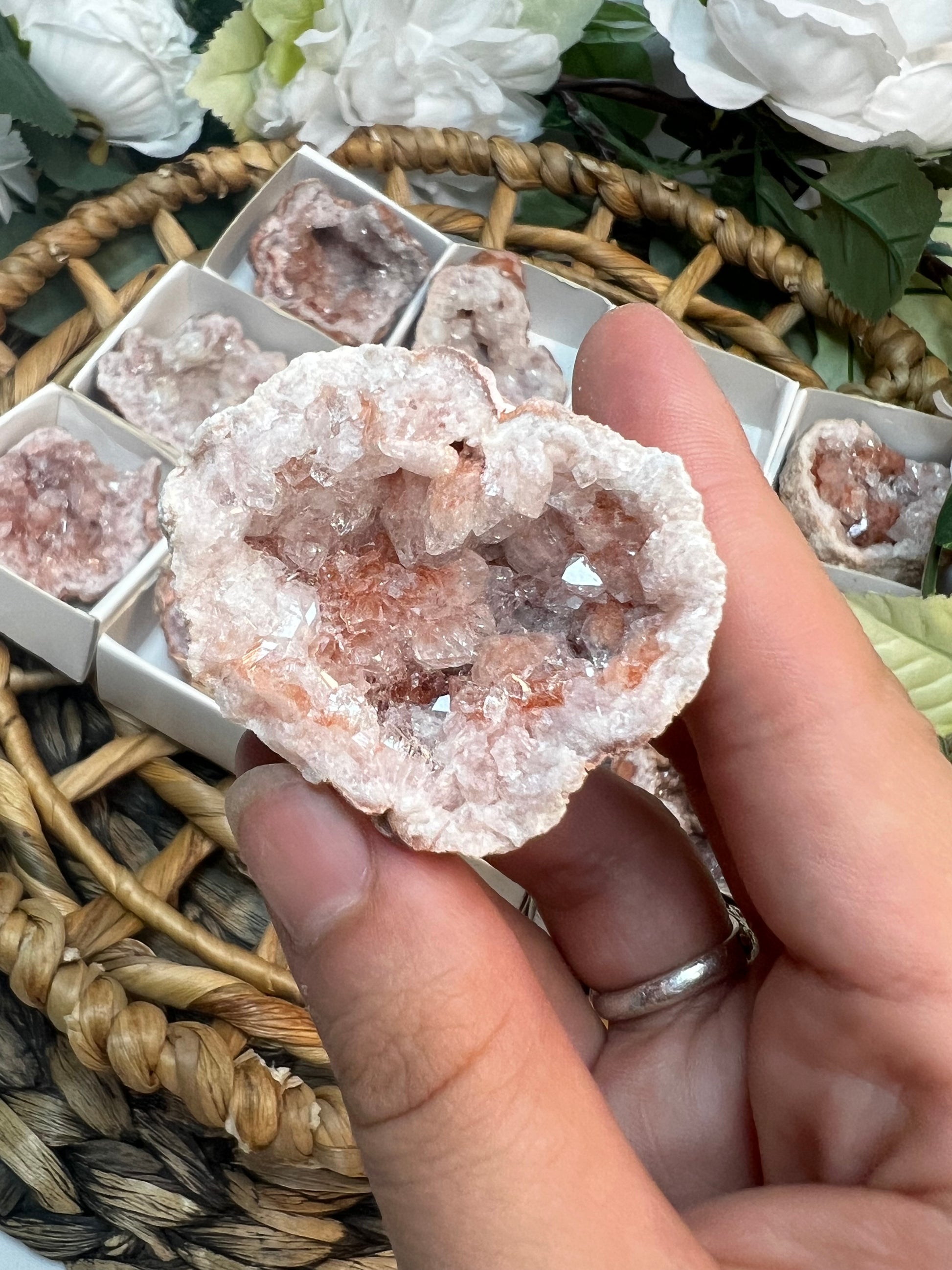 Pink Amethyst Geodes