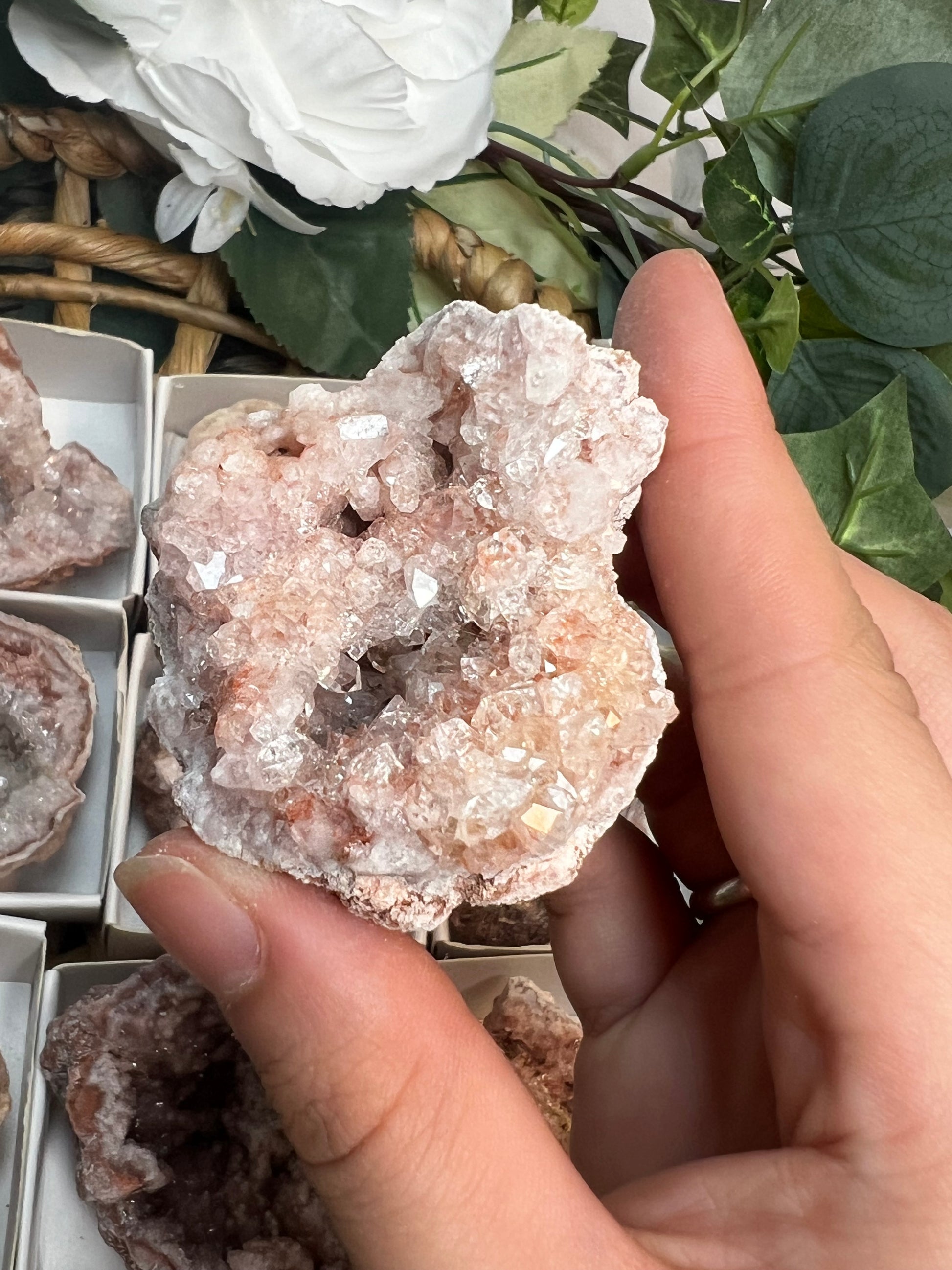 Pink Amethyst Geodes