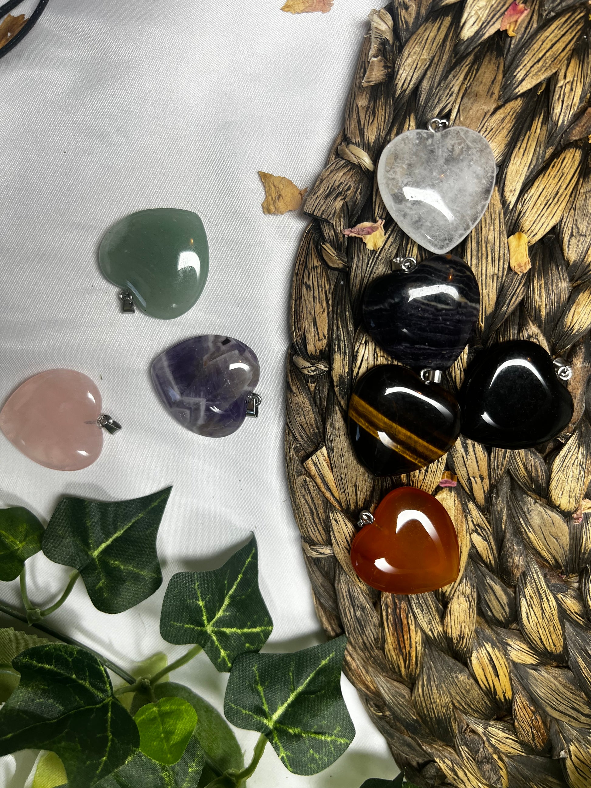 Heart Crystal Pendant Necklaces