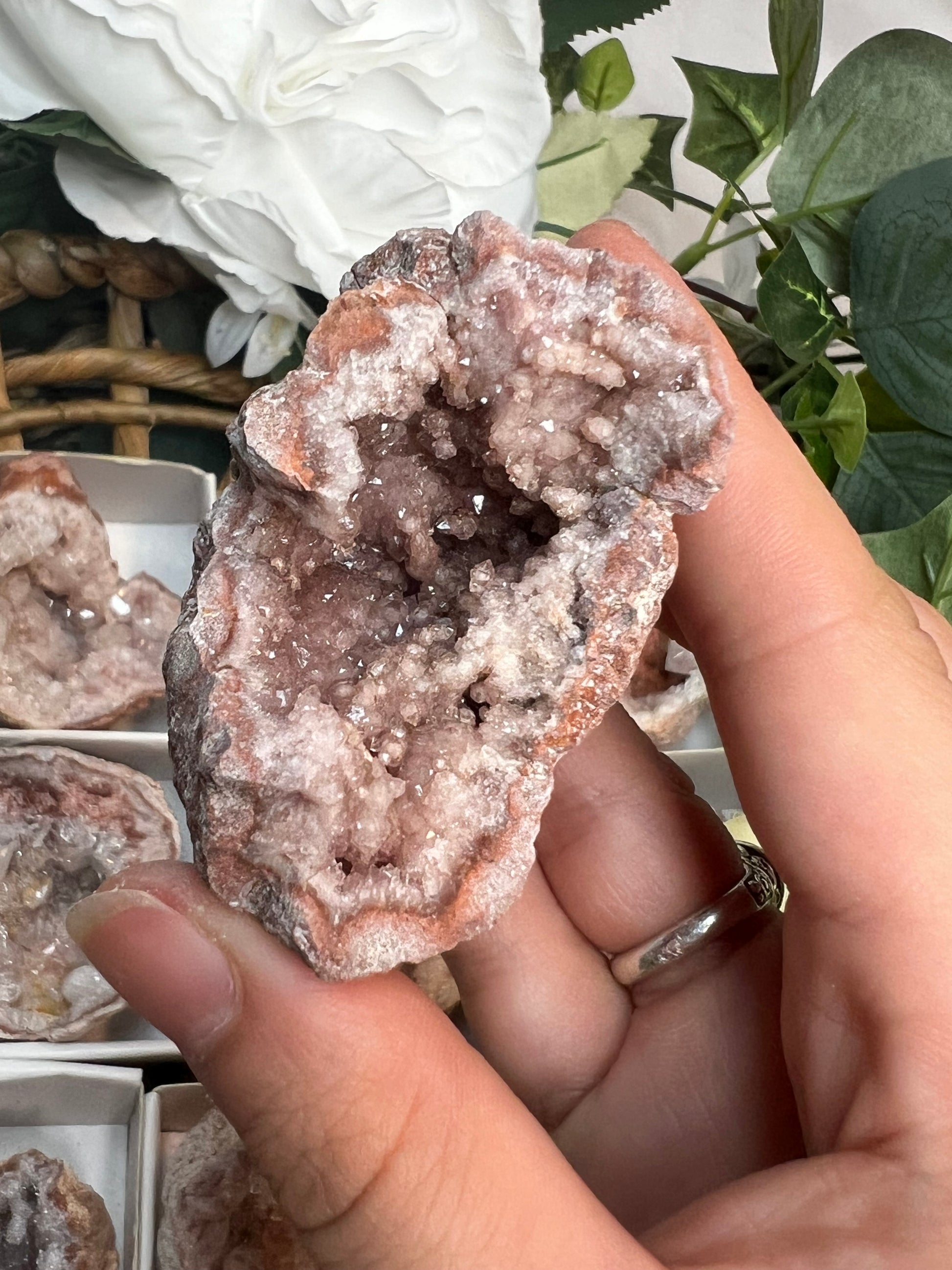 Pink Amethyst Geodes