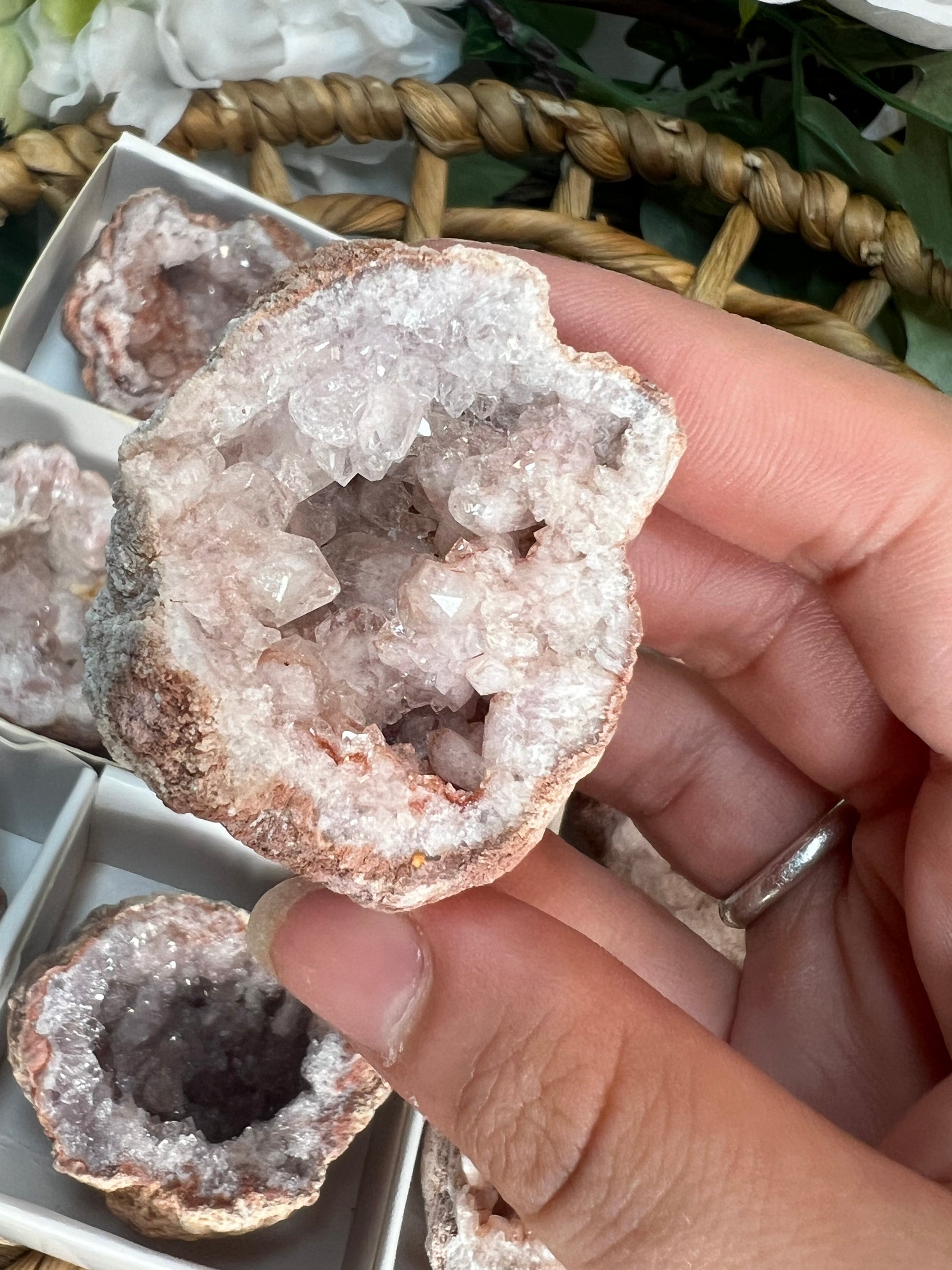 Pink Amethyst Geodes