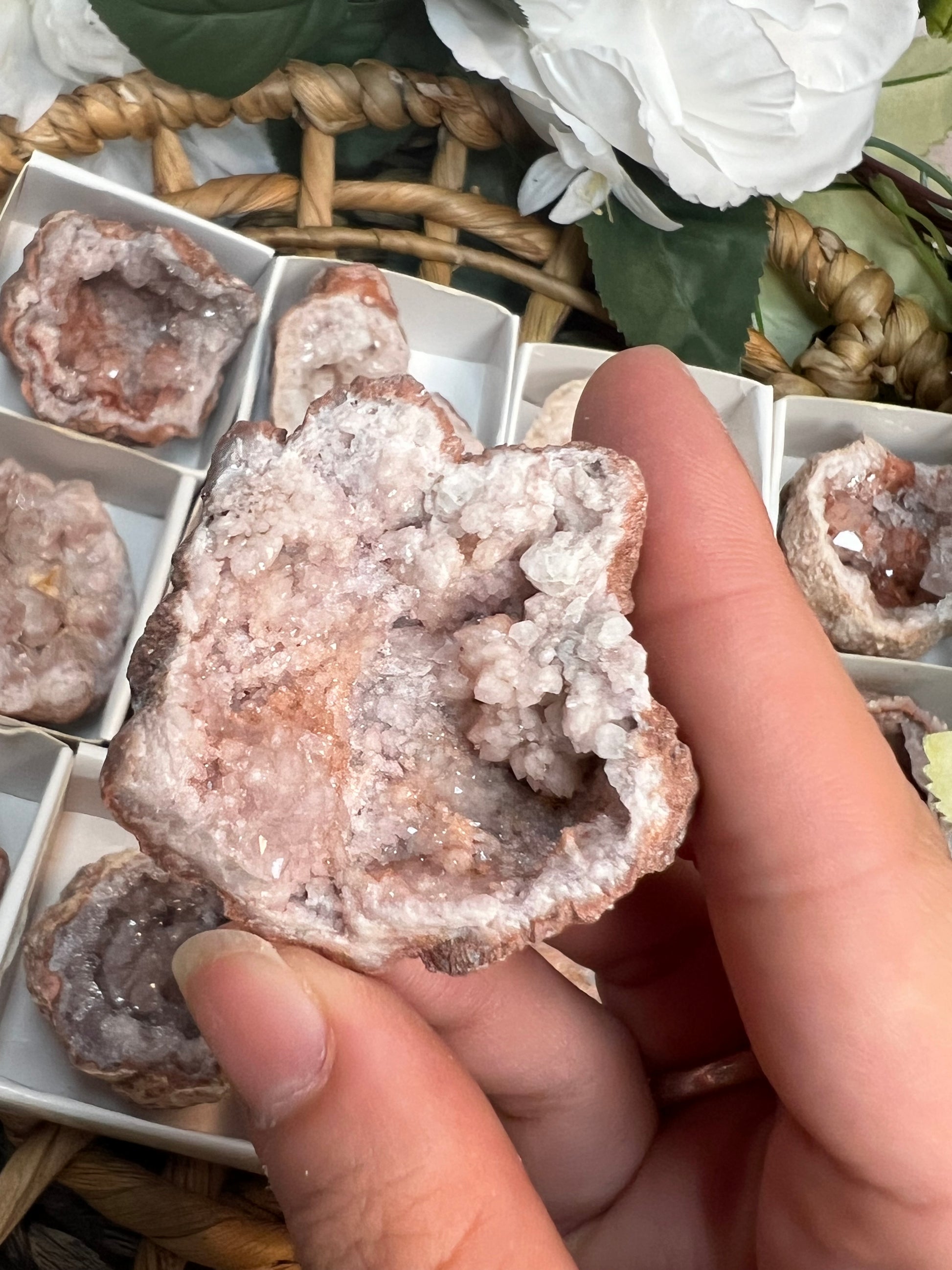 Pink Amethyst Geodes