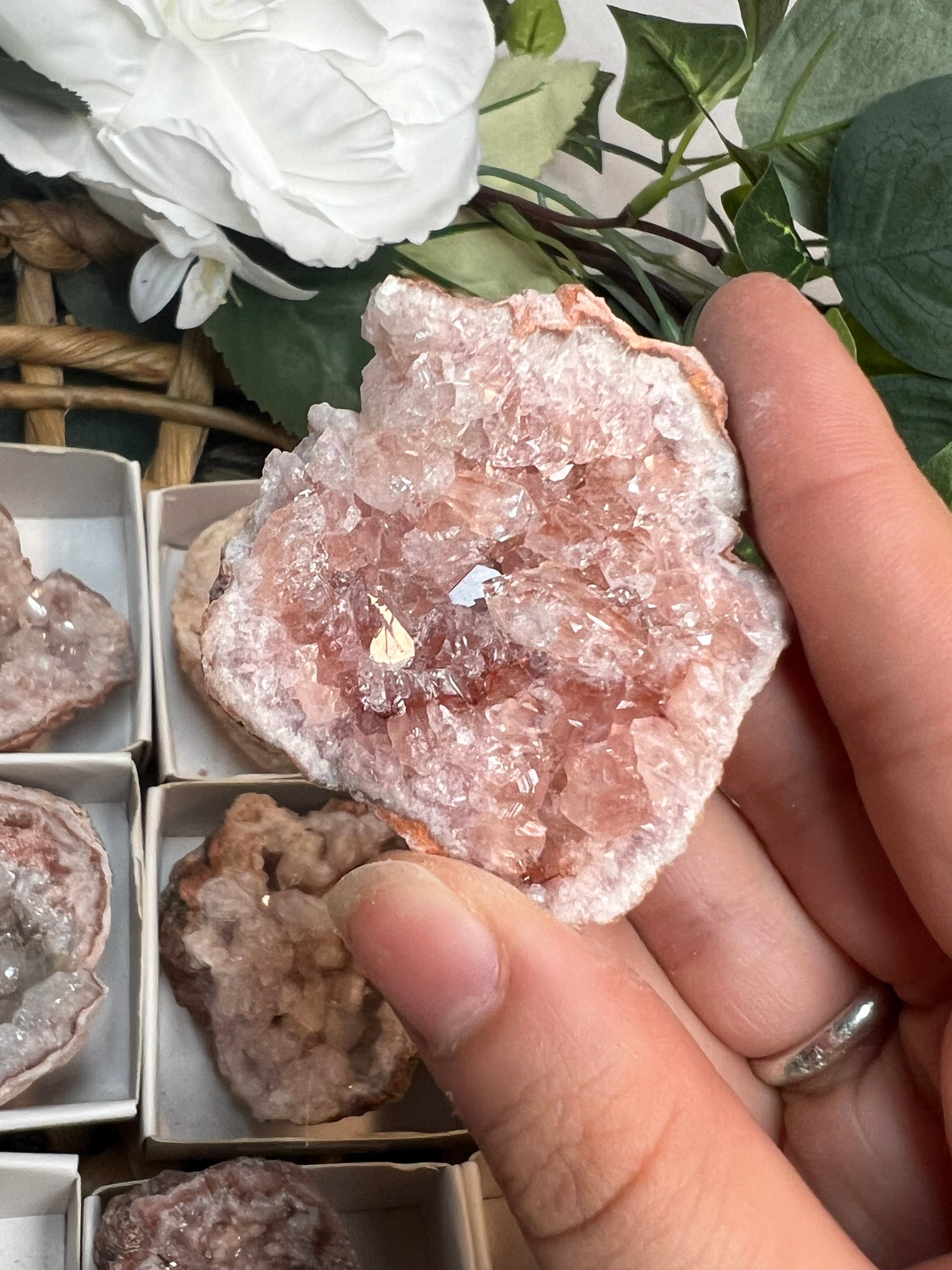 Pink Amethyst Geodes