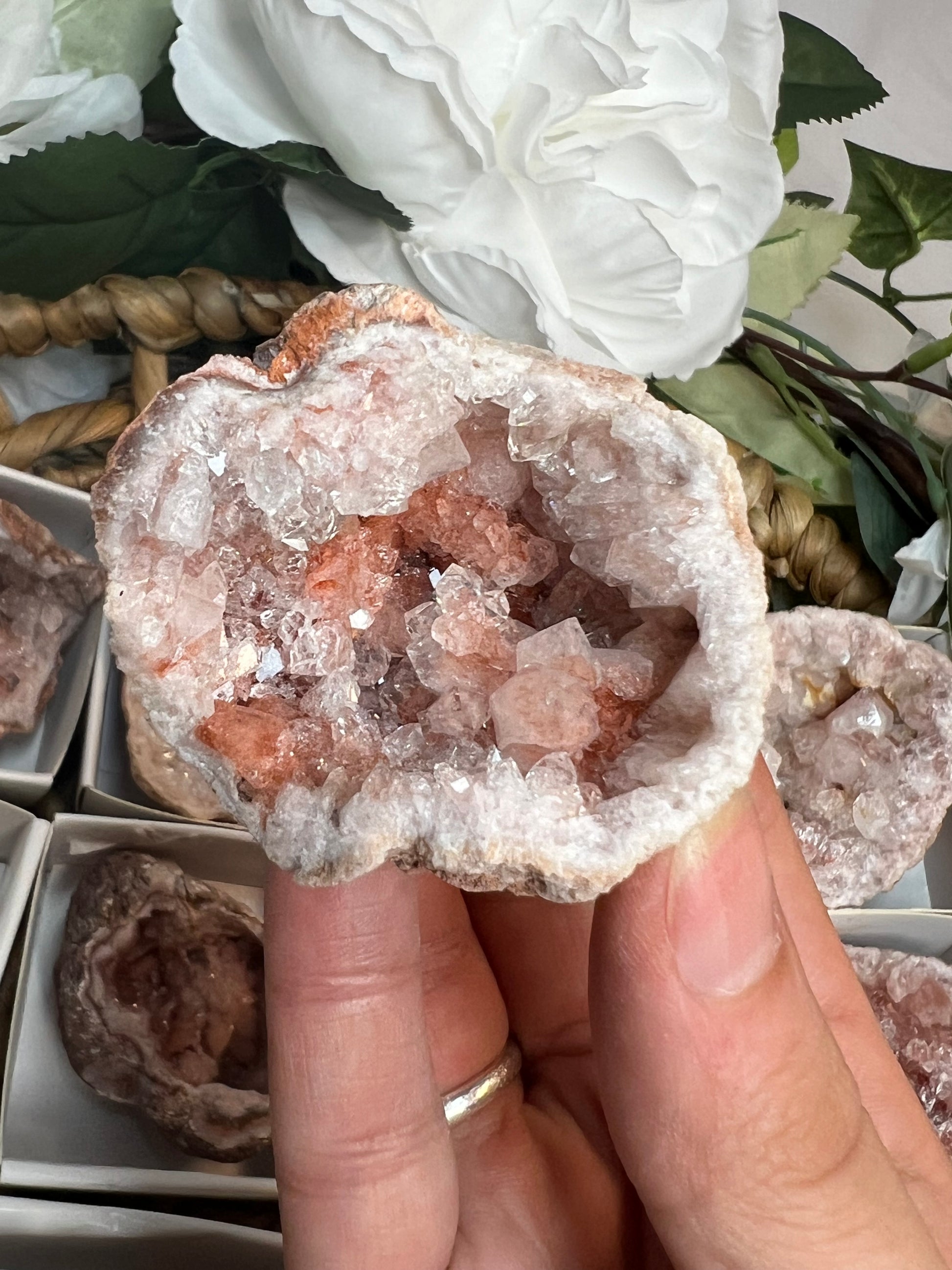 Pink Amethyst Geodes