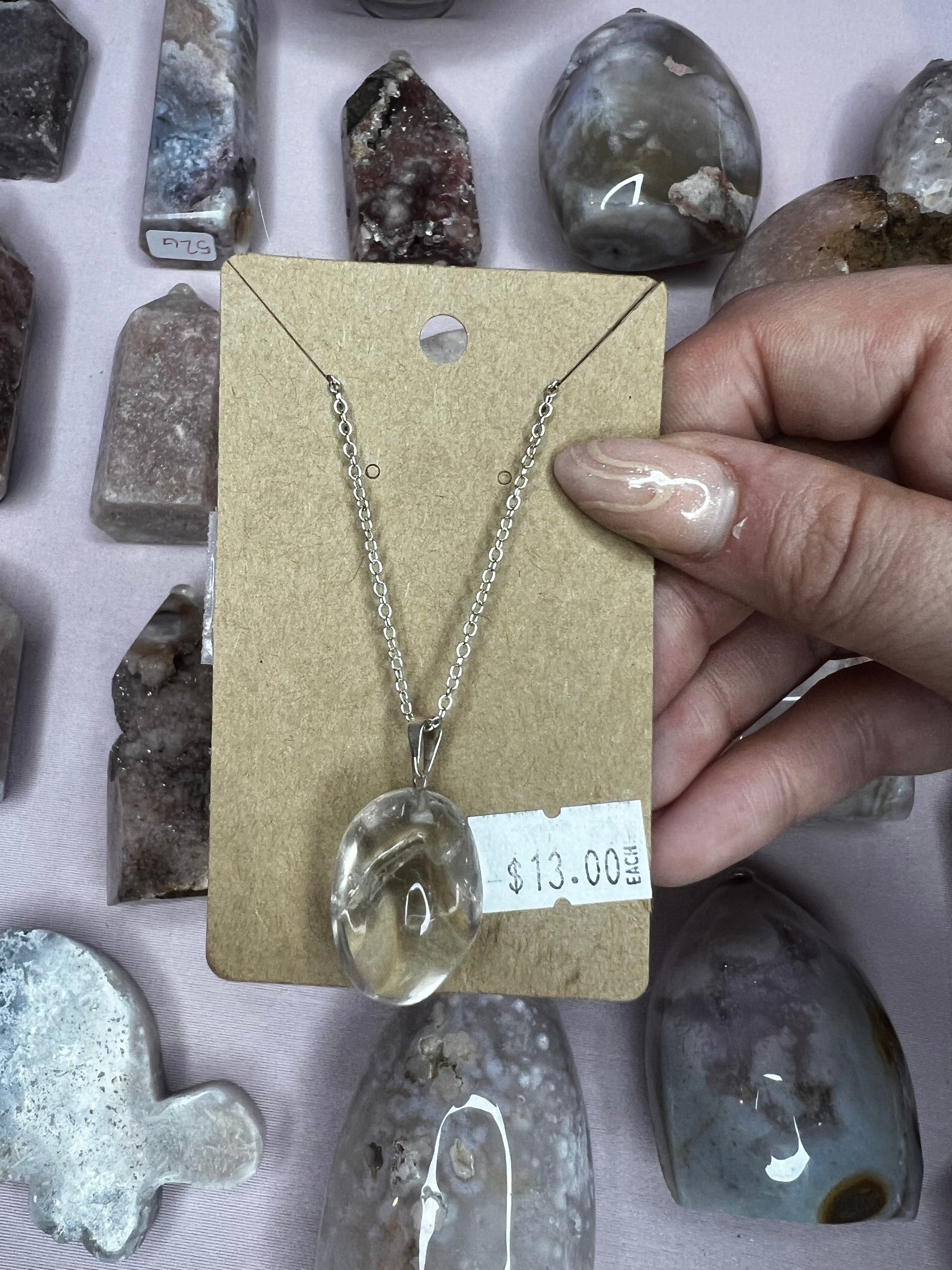 Citrine pendant necklace