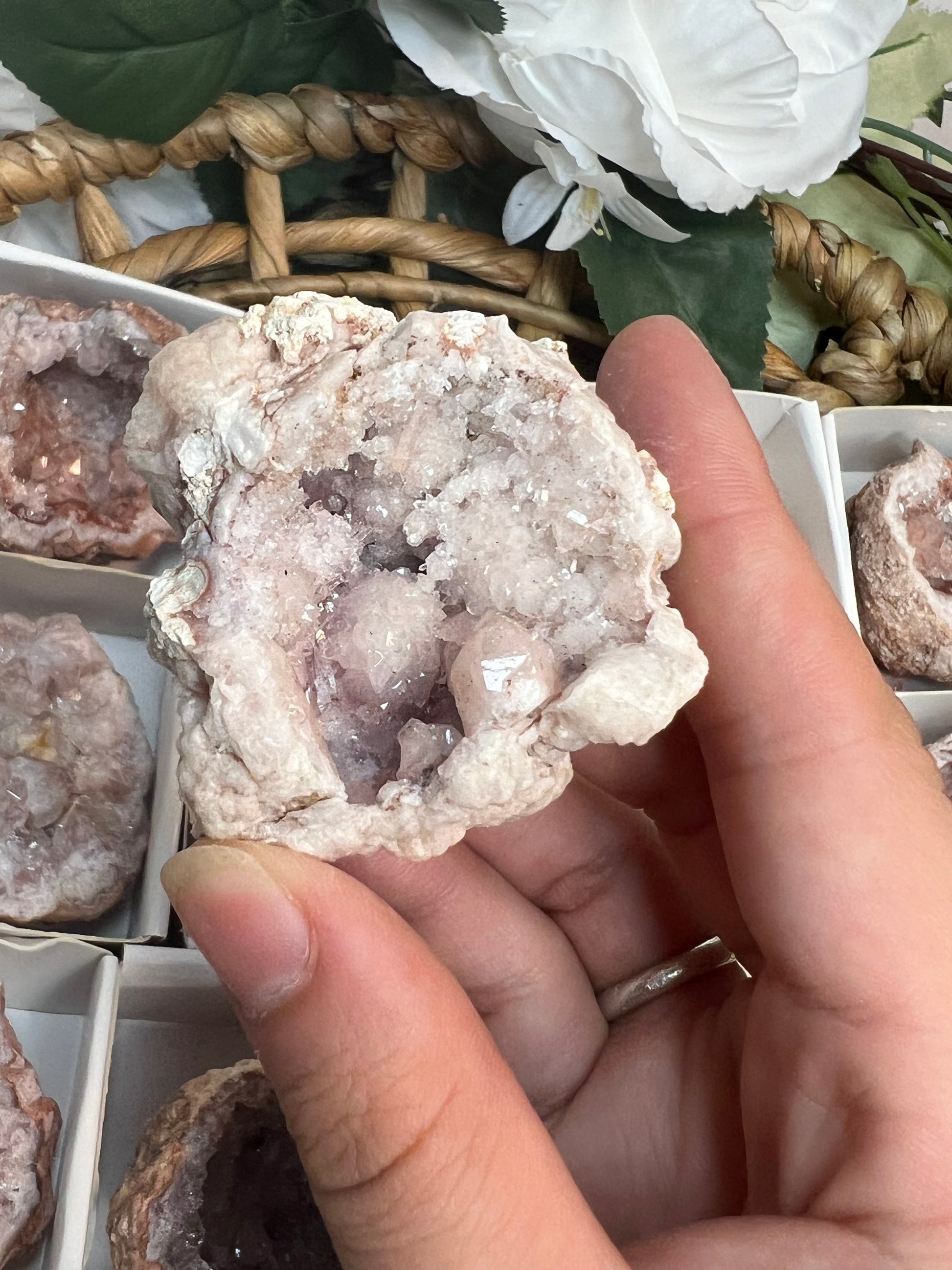 Pink Amethyst Geodes