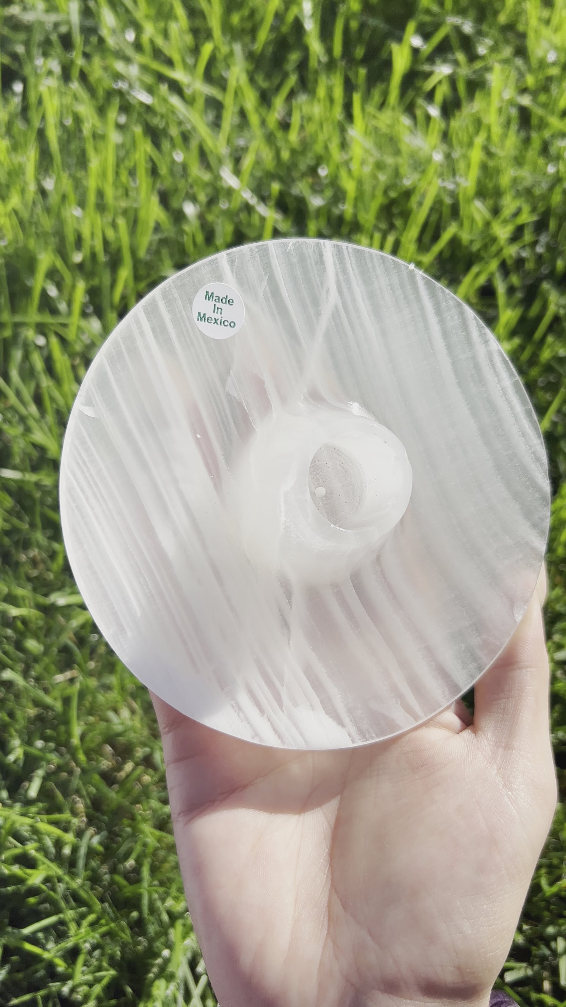 Round Onyx incense holder