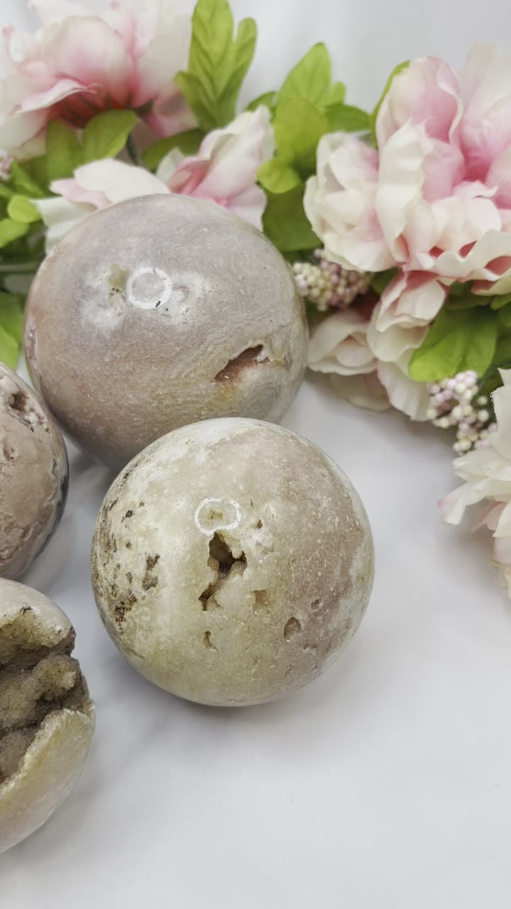 Pink Amethyst Spheres