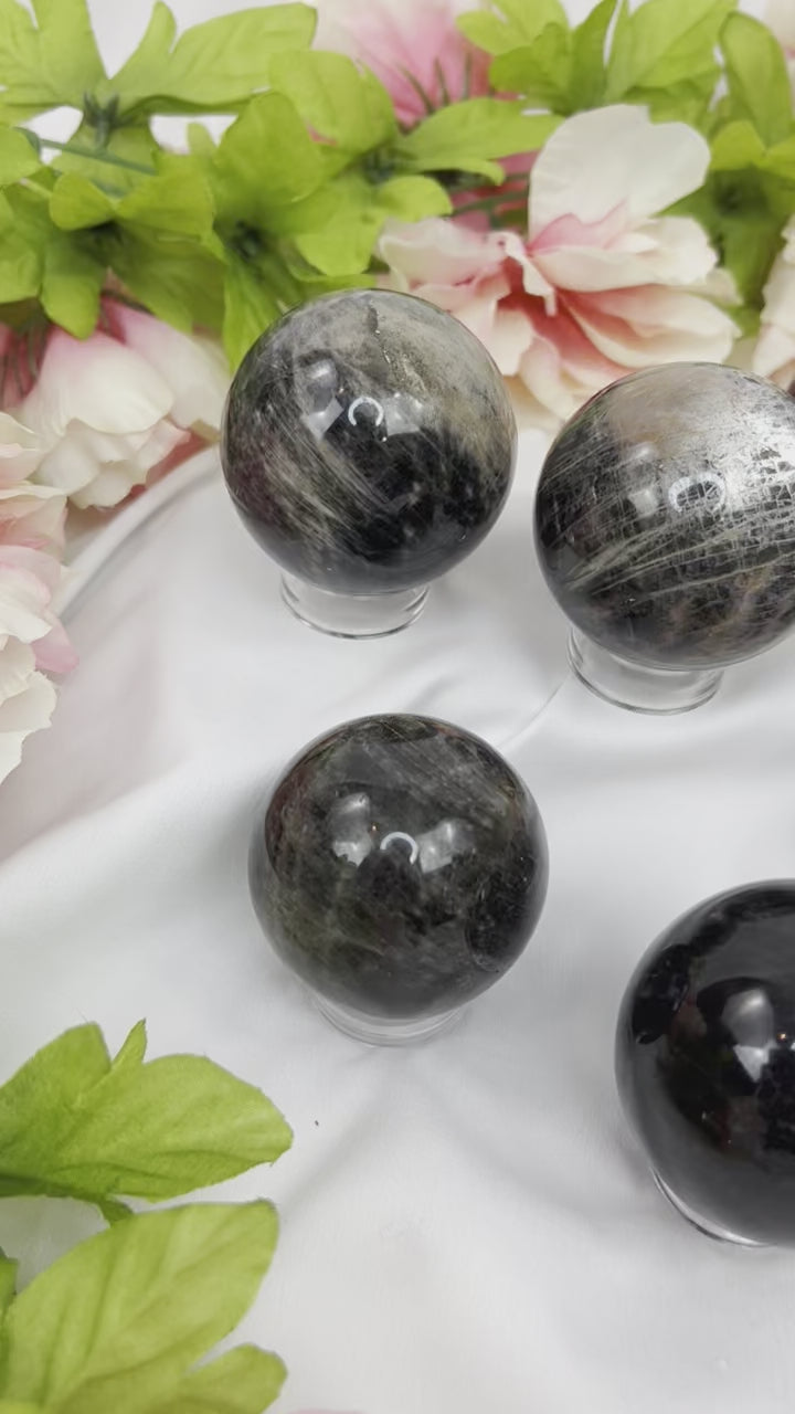 Black Moonstone Sphere