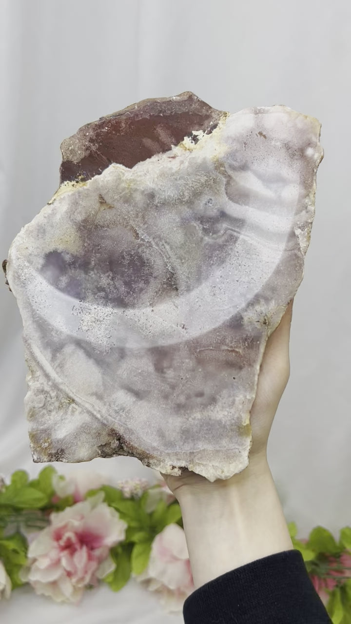 Pink Amethyst On Stand