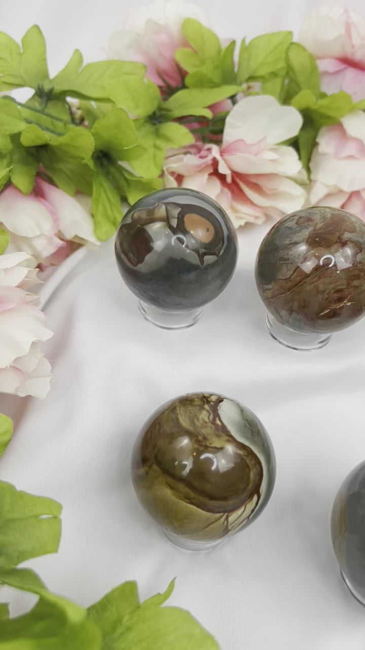 Polychrome Jasper Spheres