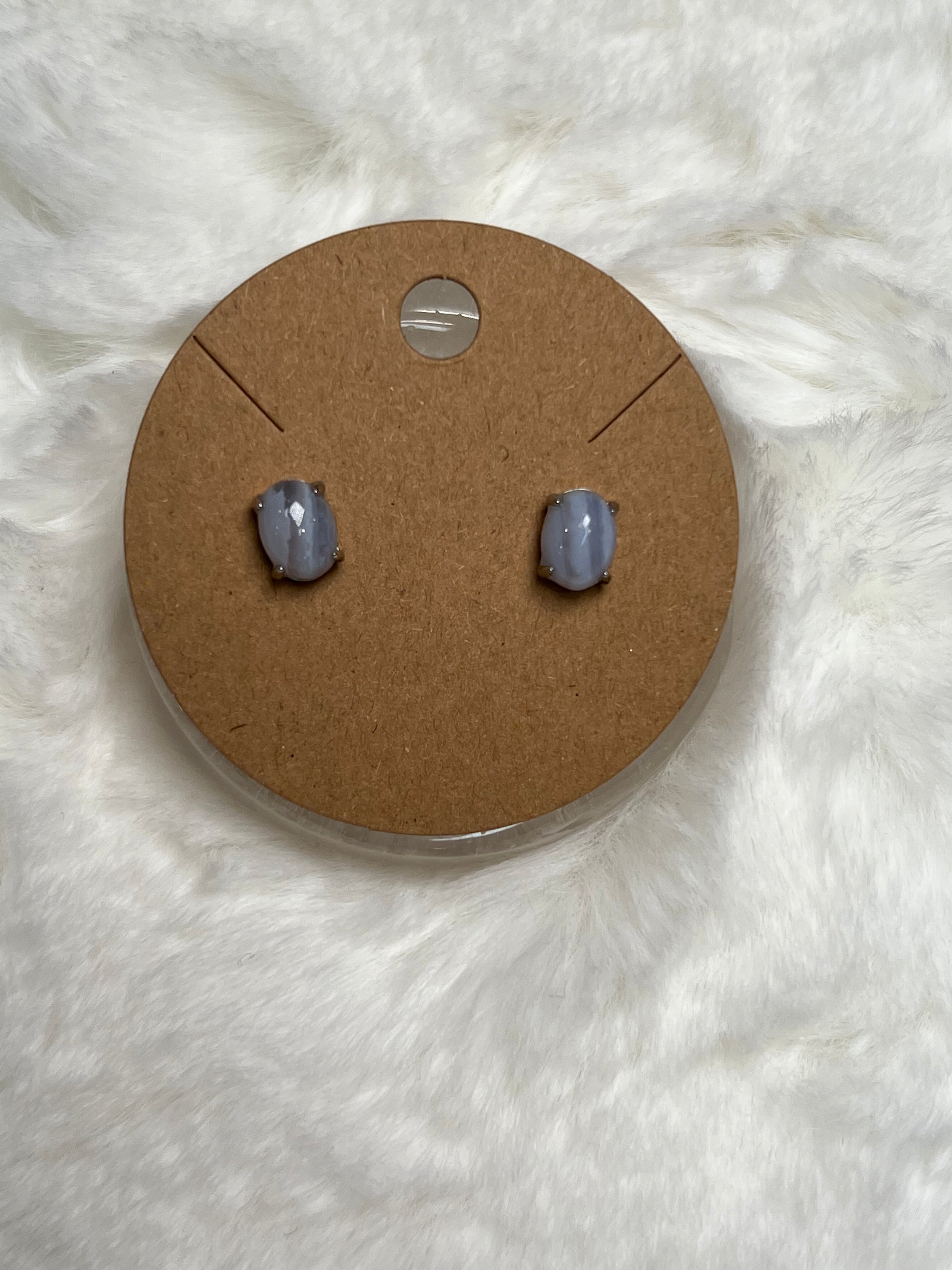 Blue Lace Agate Earrings