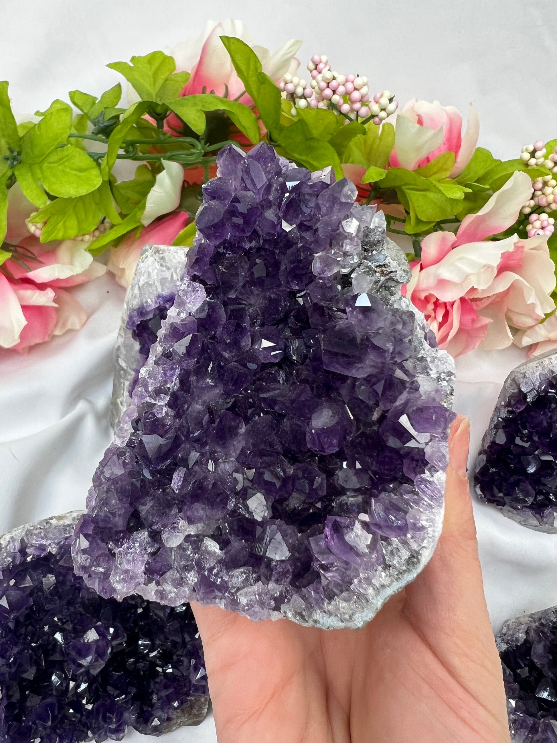 Dark Purple Amethyst Cut Bases