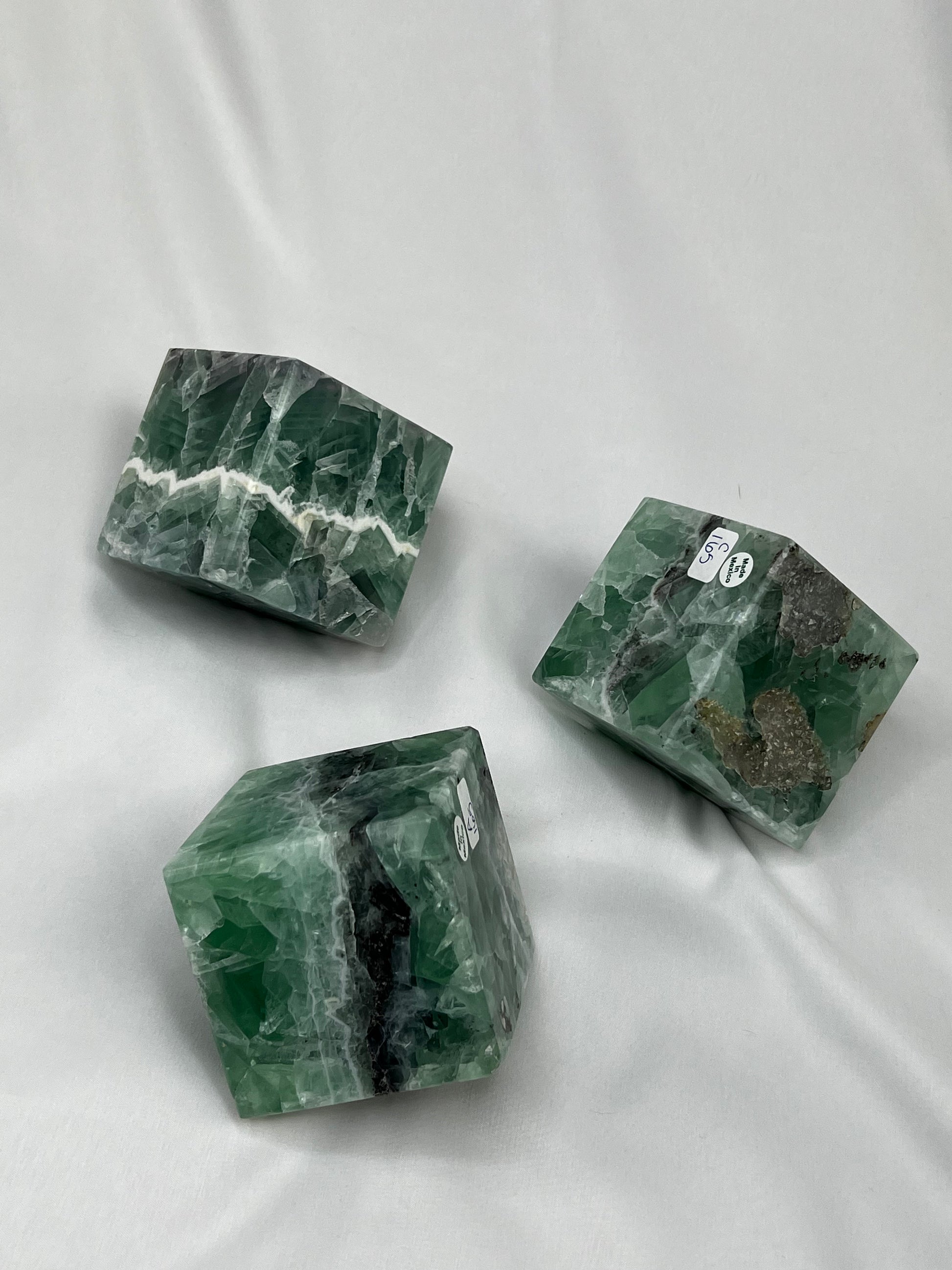 Fluorite Standing Cubes