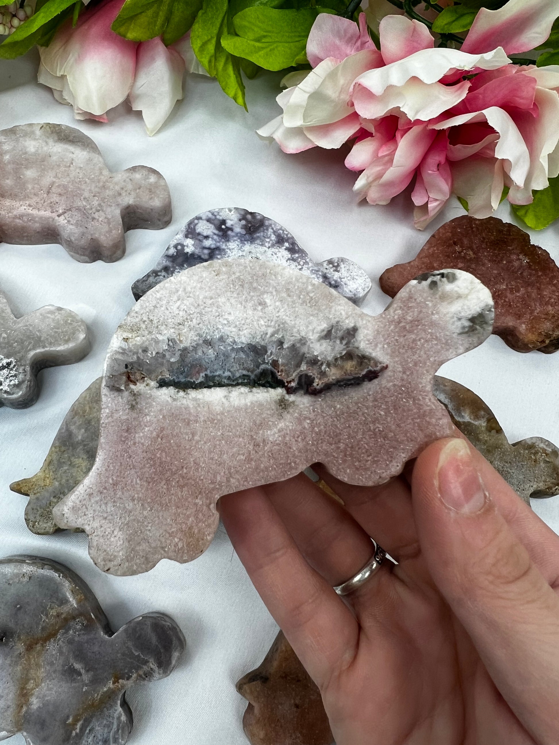 Pink Amethyst Turtles