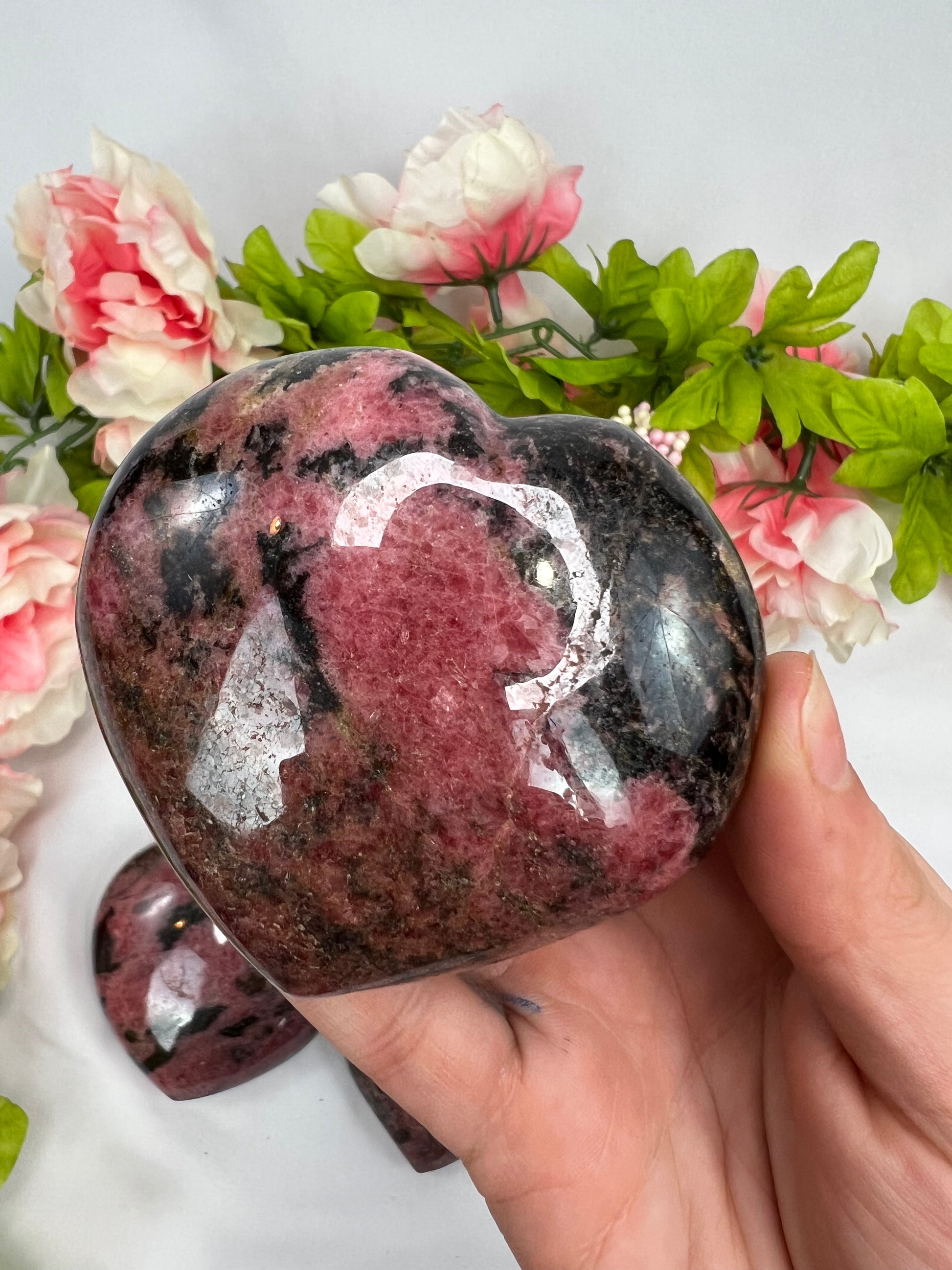 Rhodonite Hearts