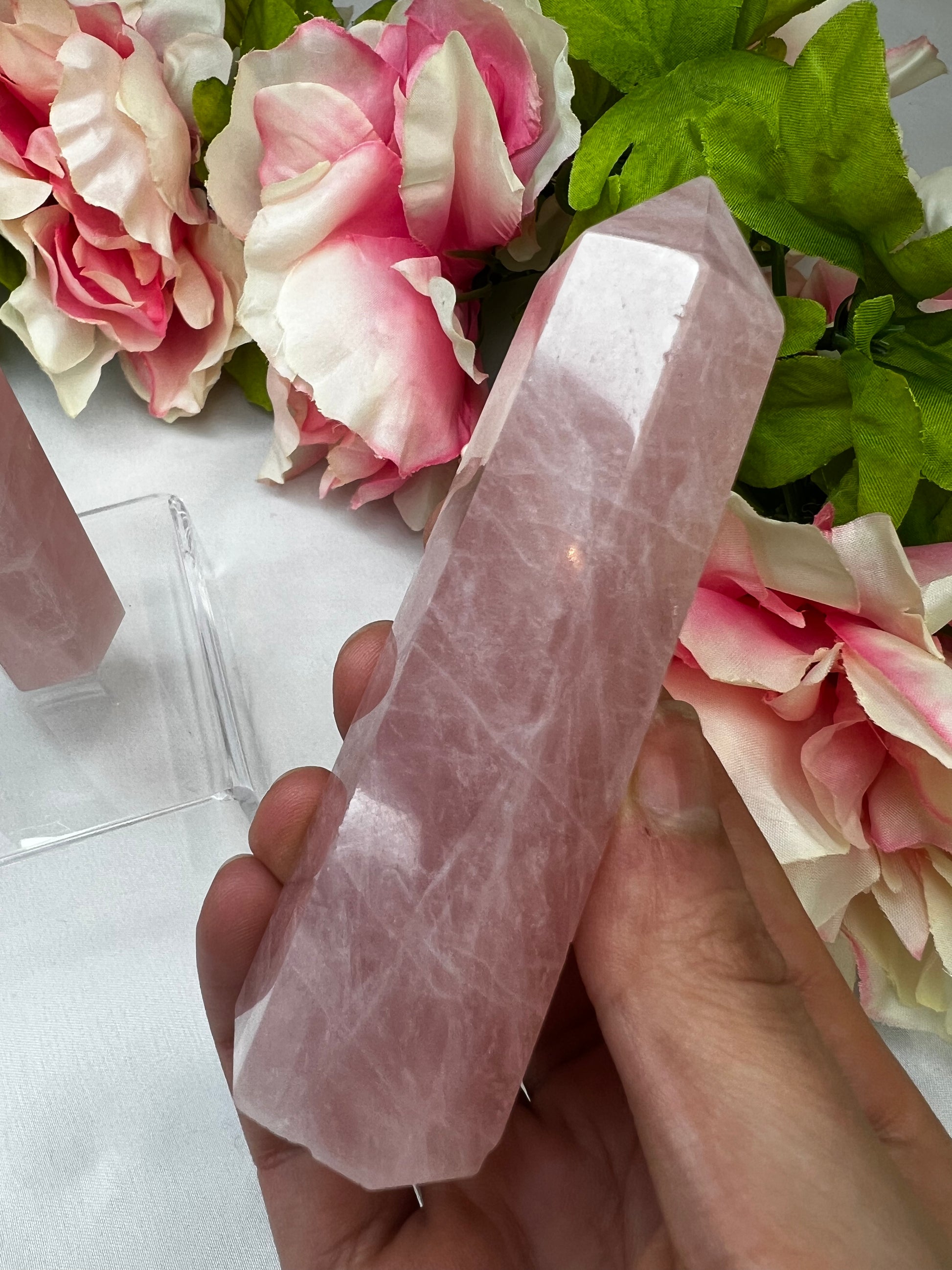 Rose Quartz Small Towers