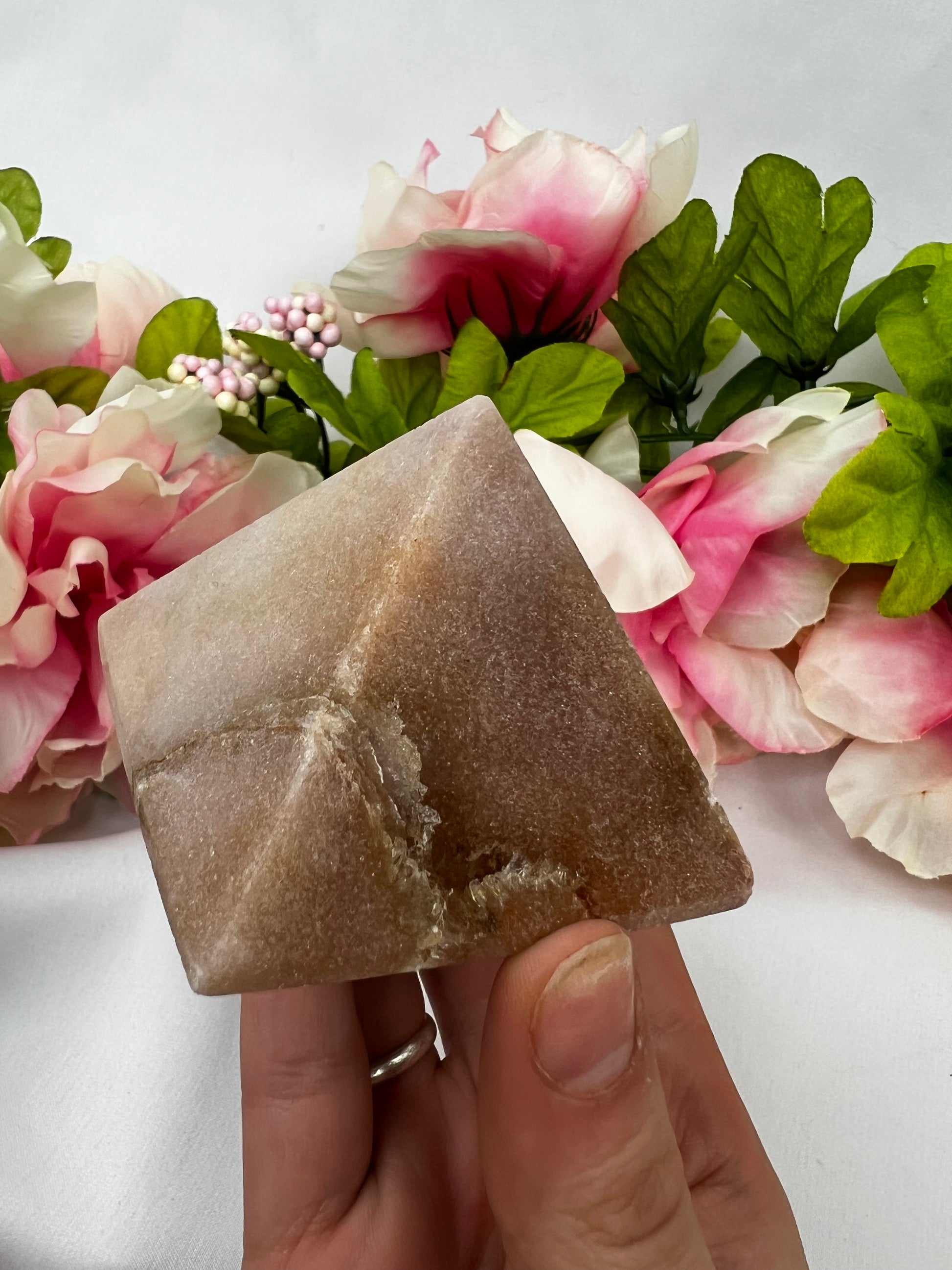 Pink Amethyst Pyramids