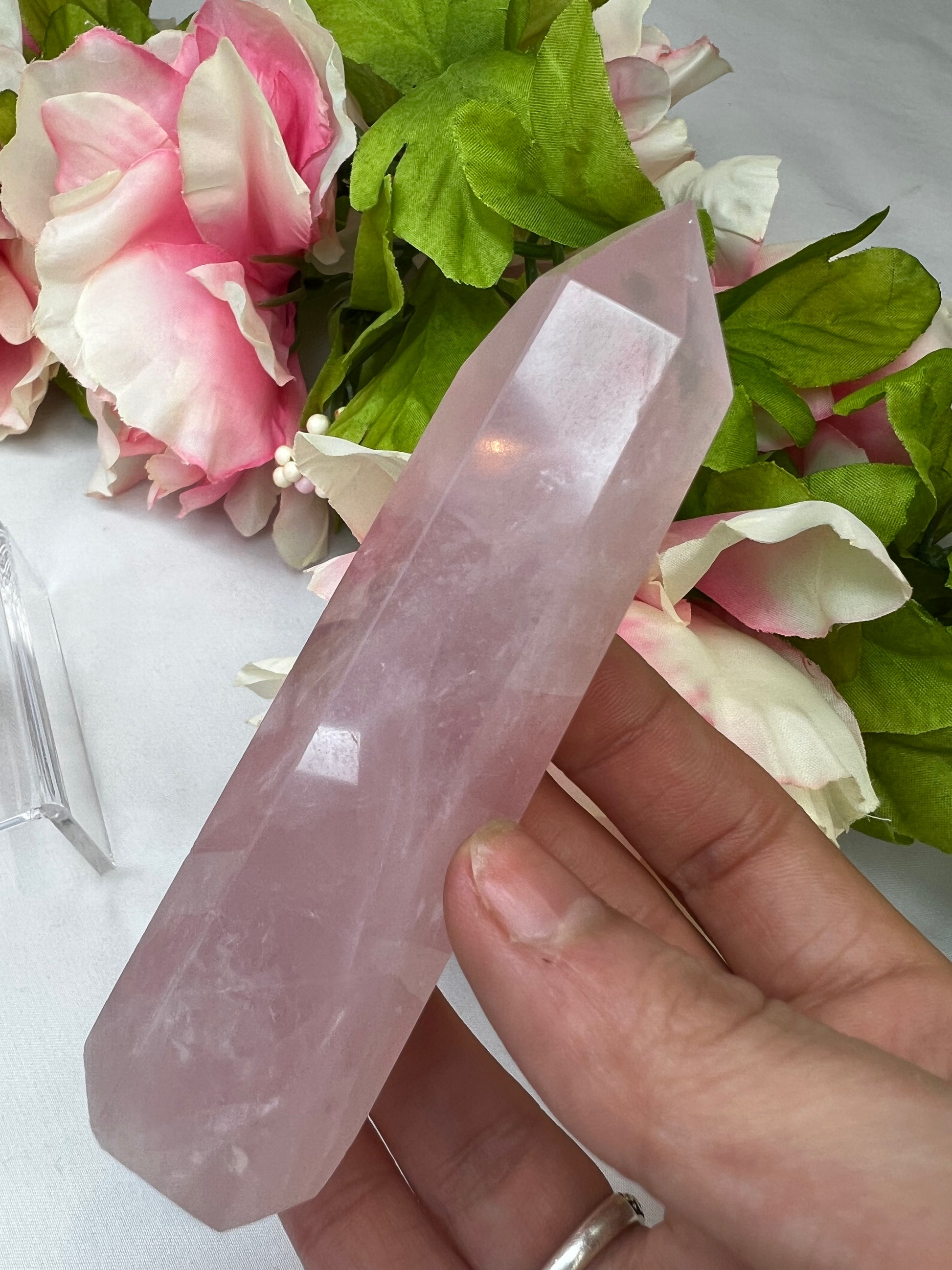 Rose Quartz Small Towers