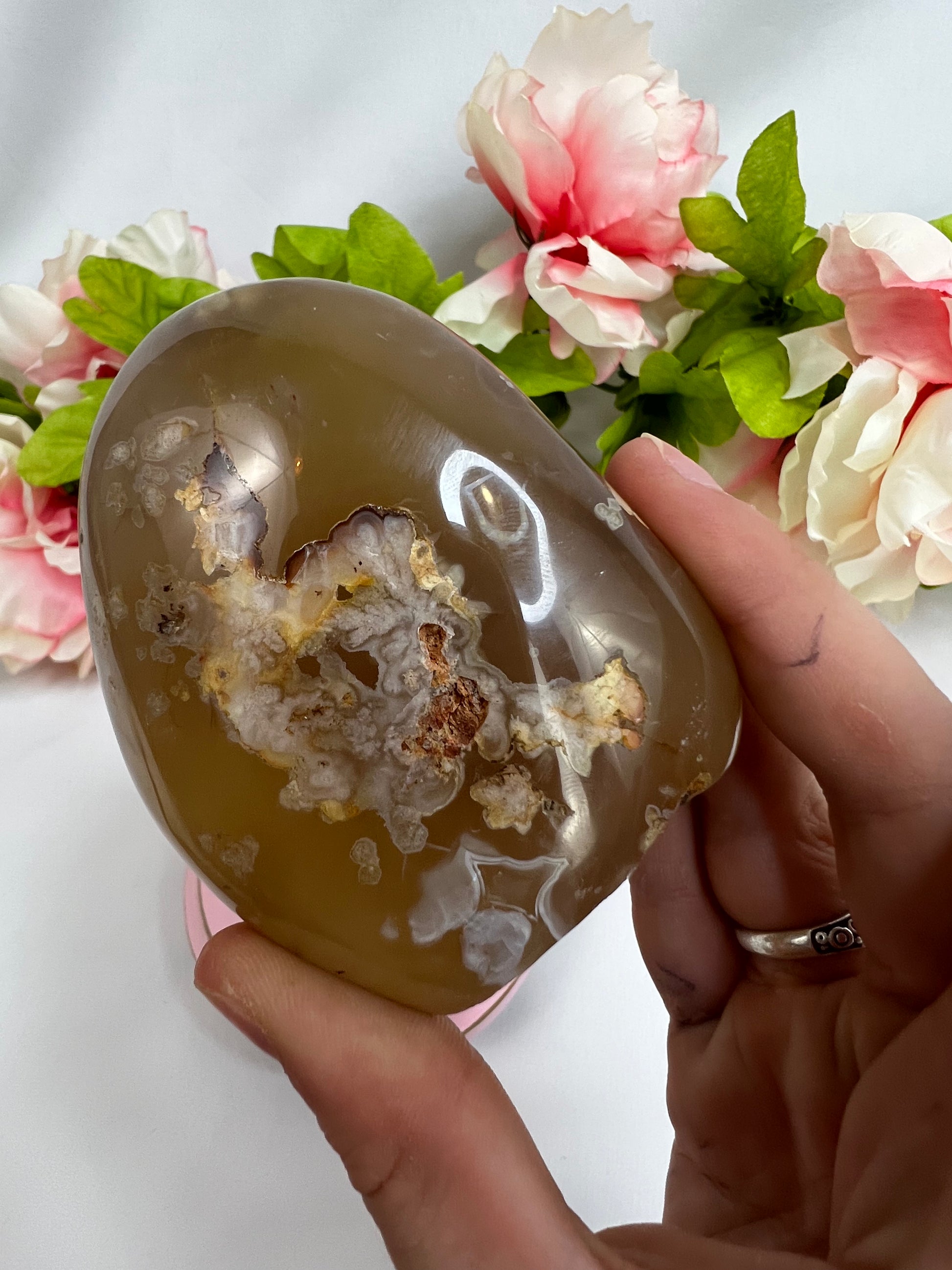 Flower Agate Freeforms