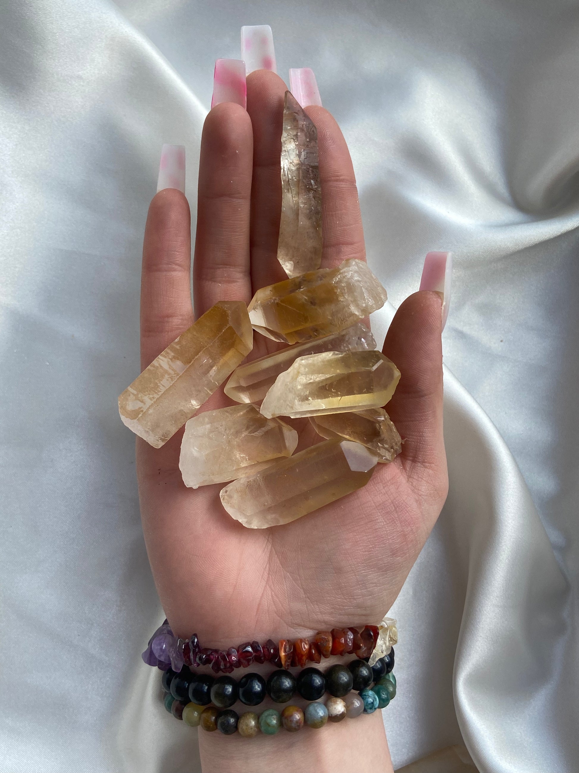 Tangerine Quartz Point Set