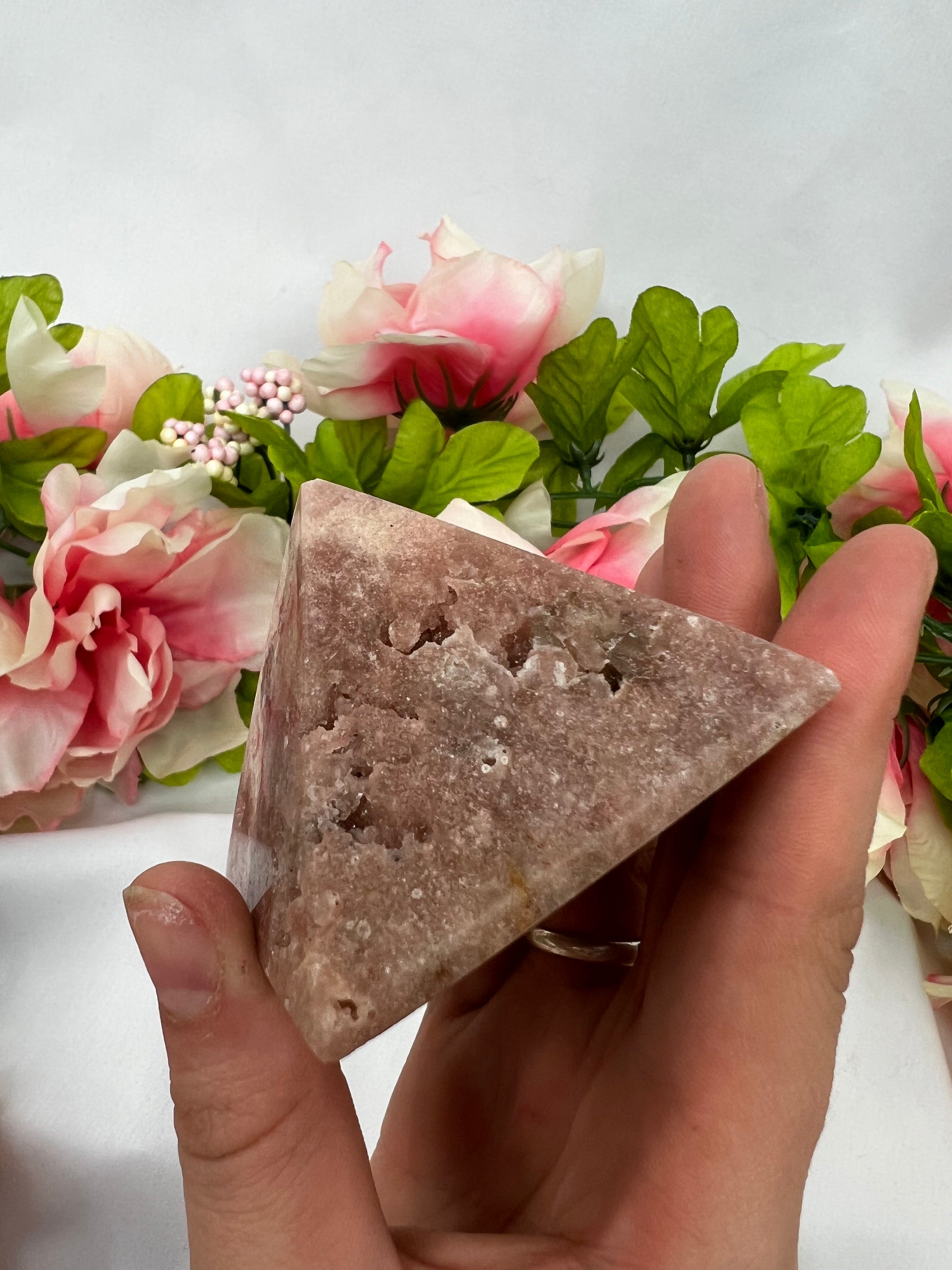 Pink Amethyst Pyramids