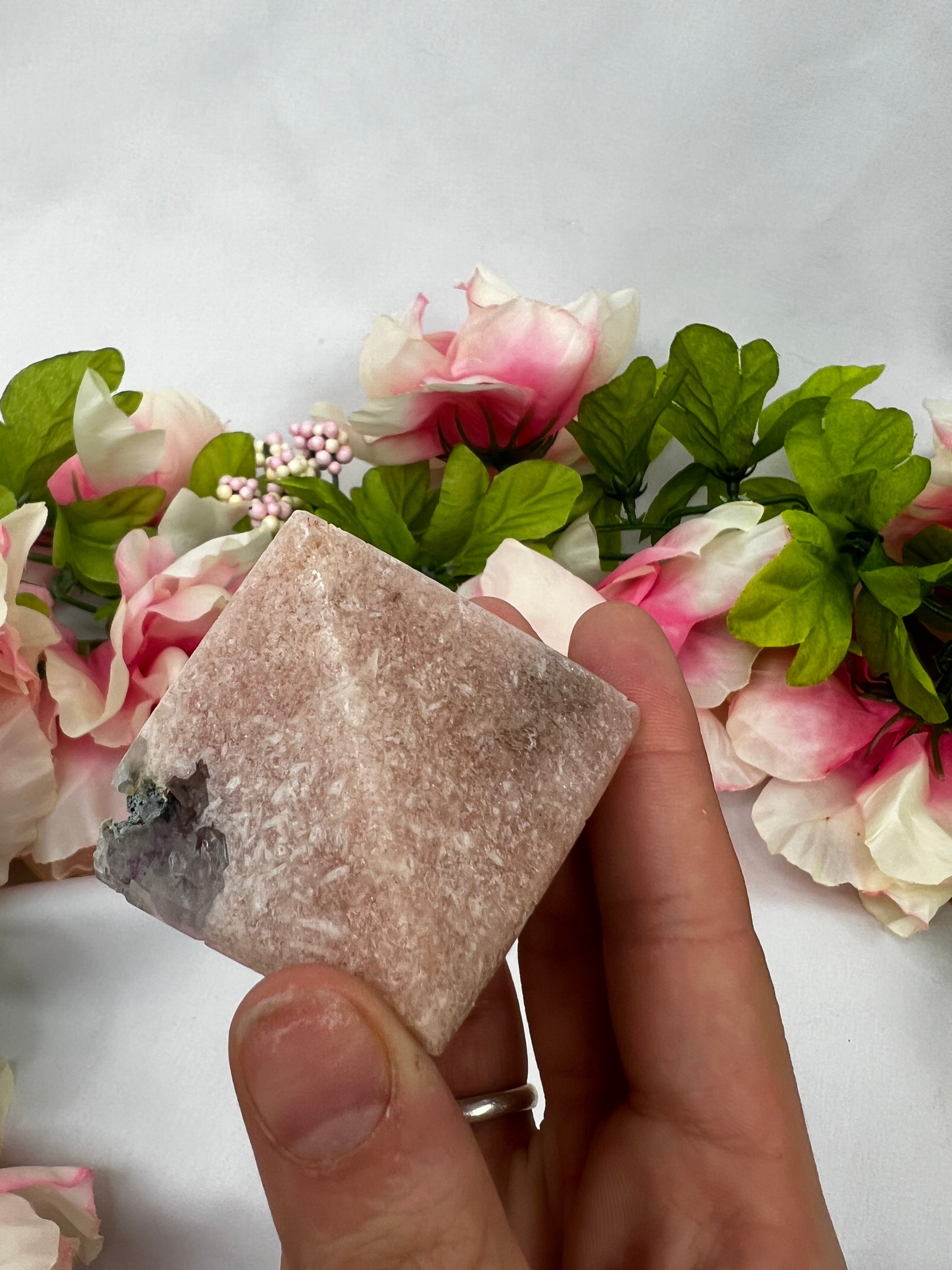 Pink Amethyst Pyramids