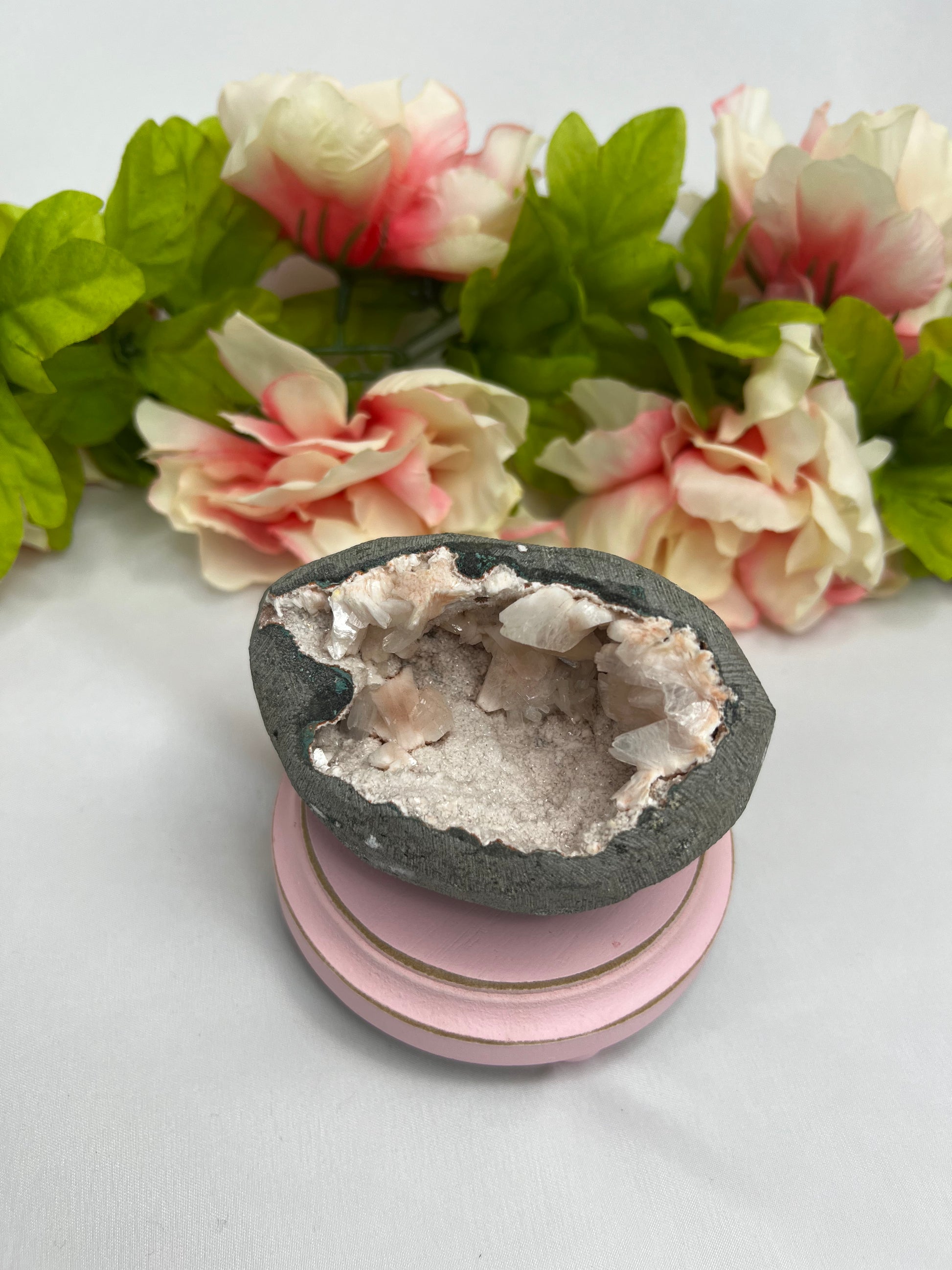 Peach Heulandite Specimen #1