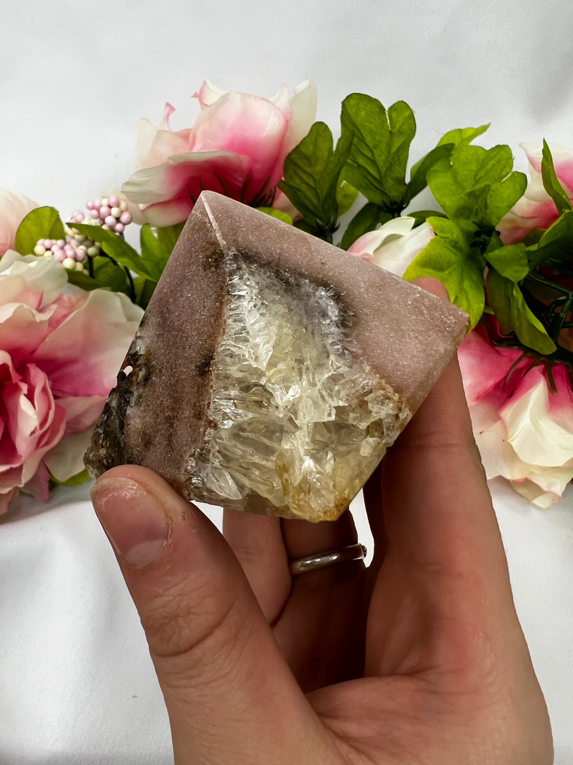 Pink Amethyst Pyramids