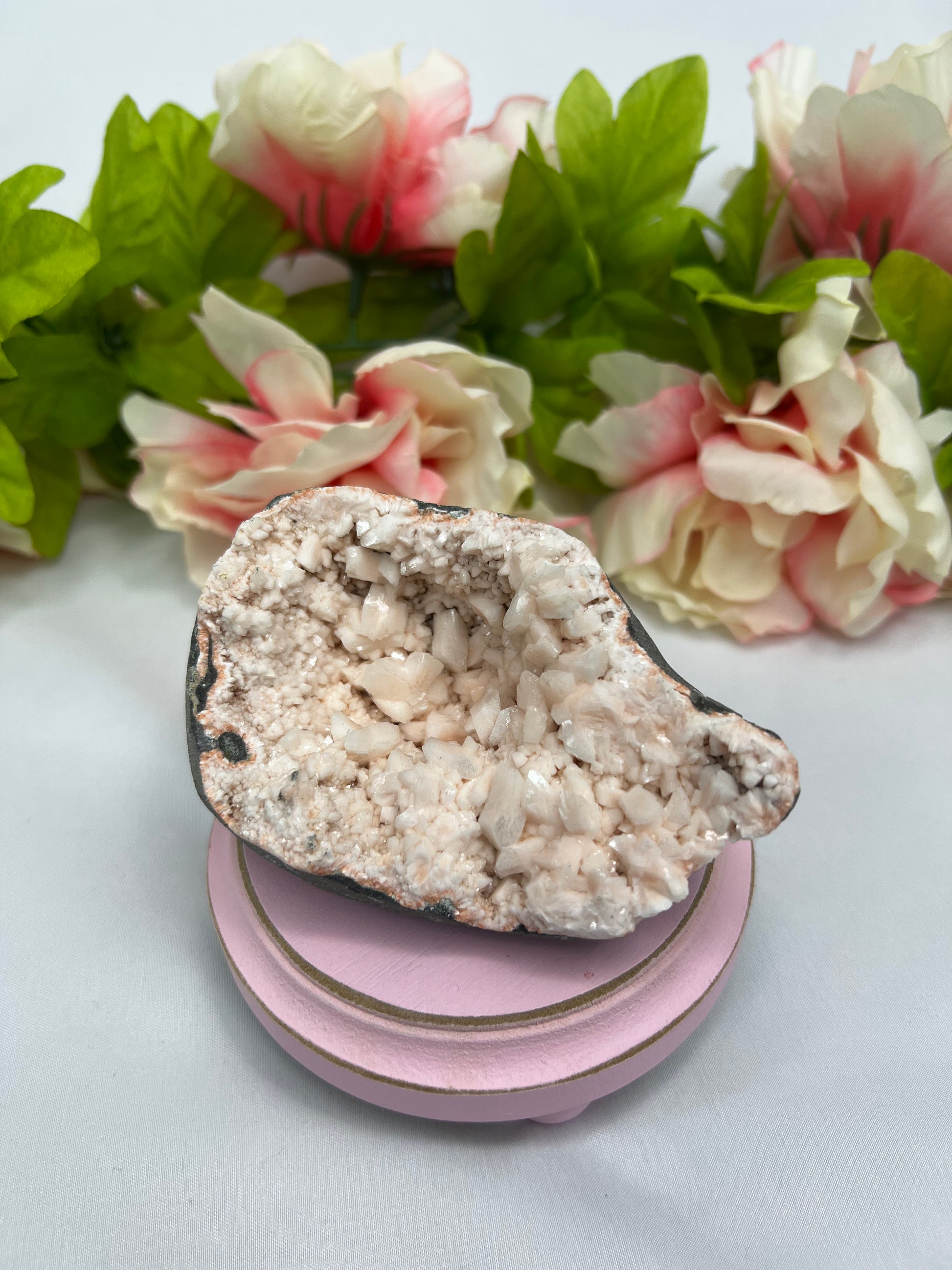 Peach Heulandite Specimen #4