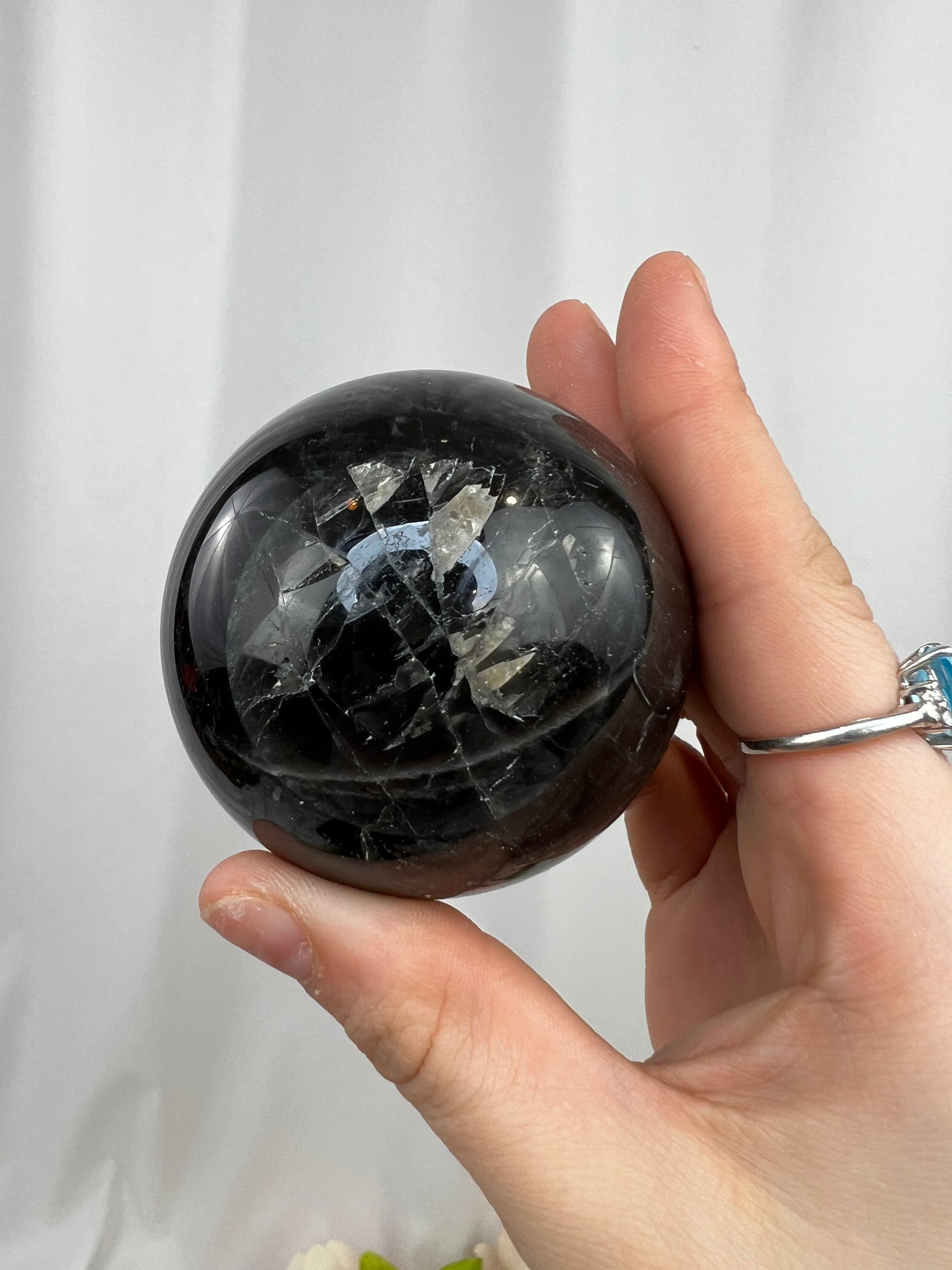 Black Moonstone Sphere