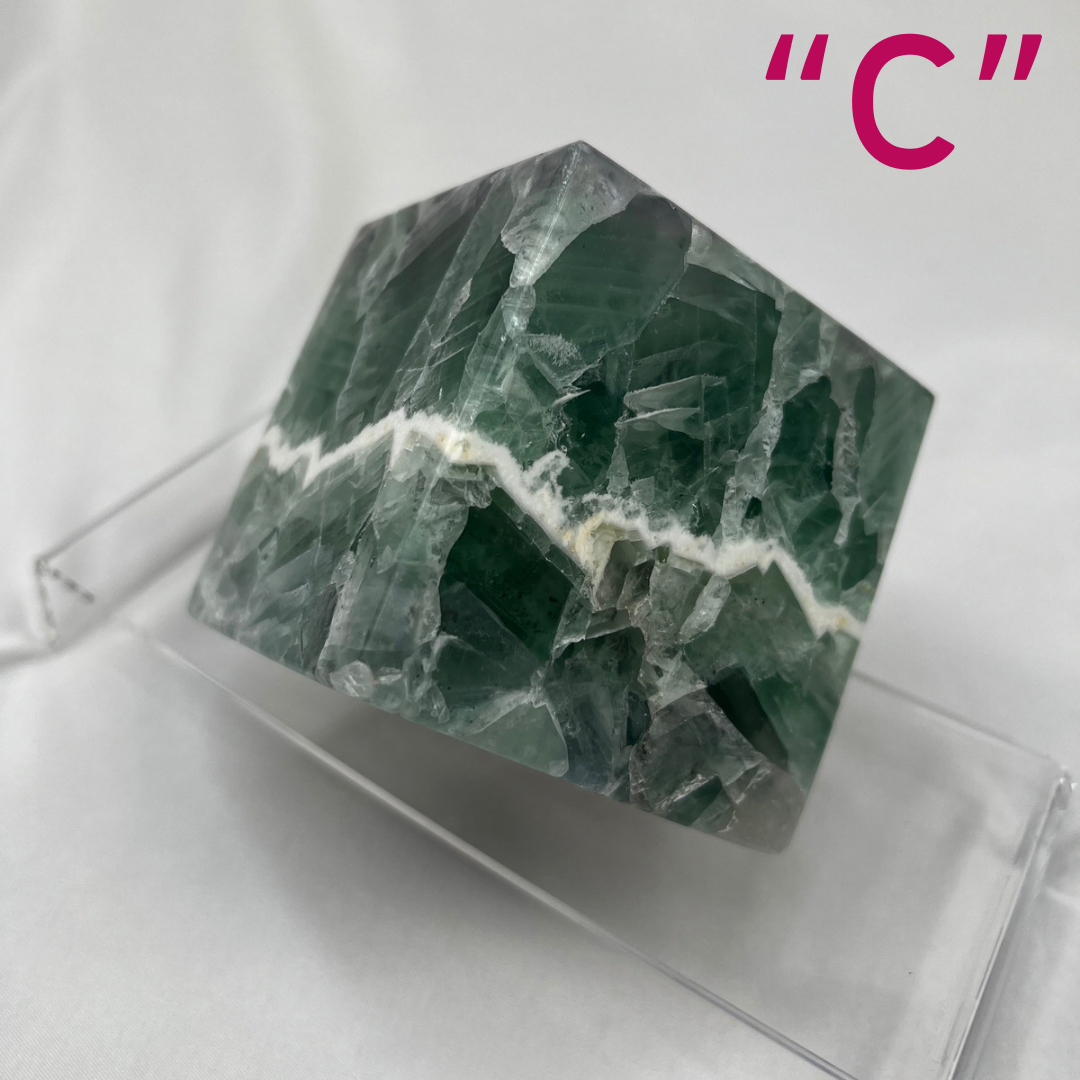 Fluorite Standing Cubes