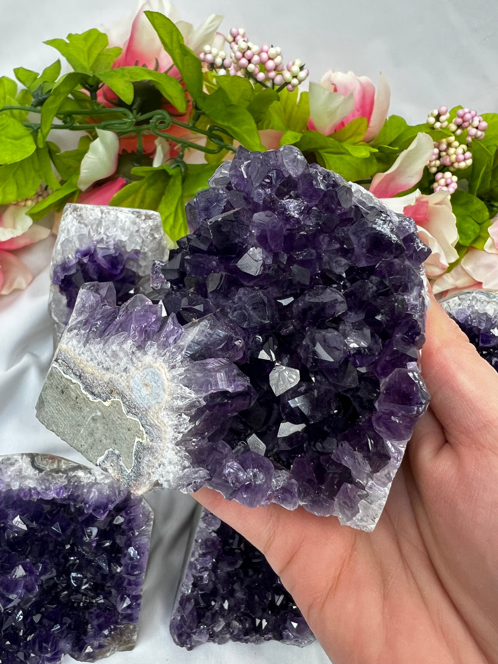 Dark Purple Amethyst Cut Bases