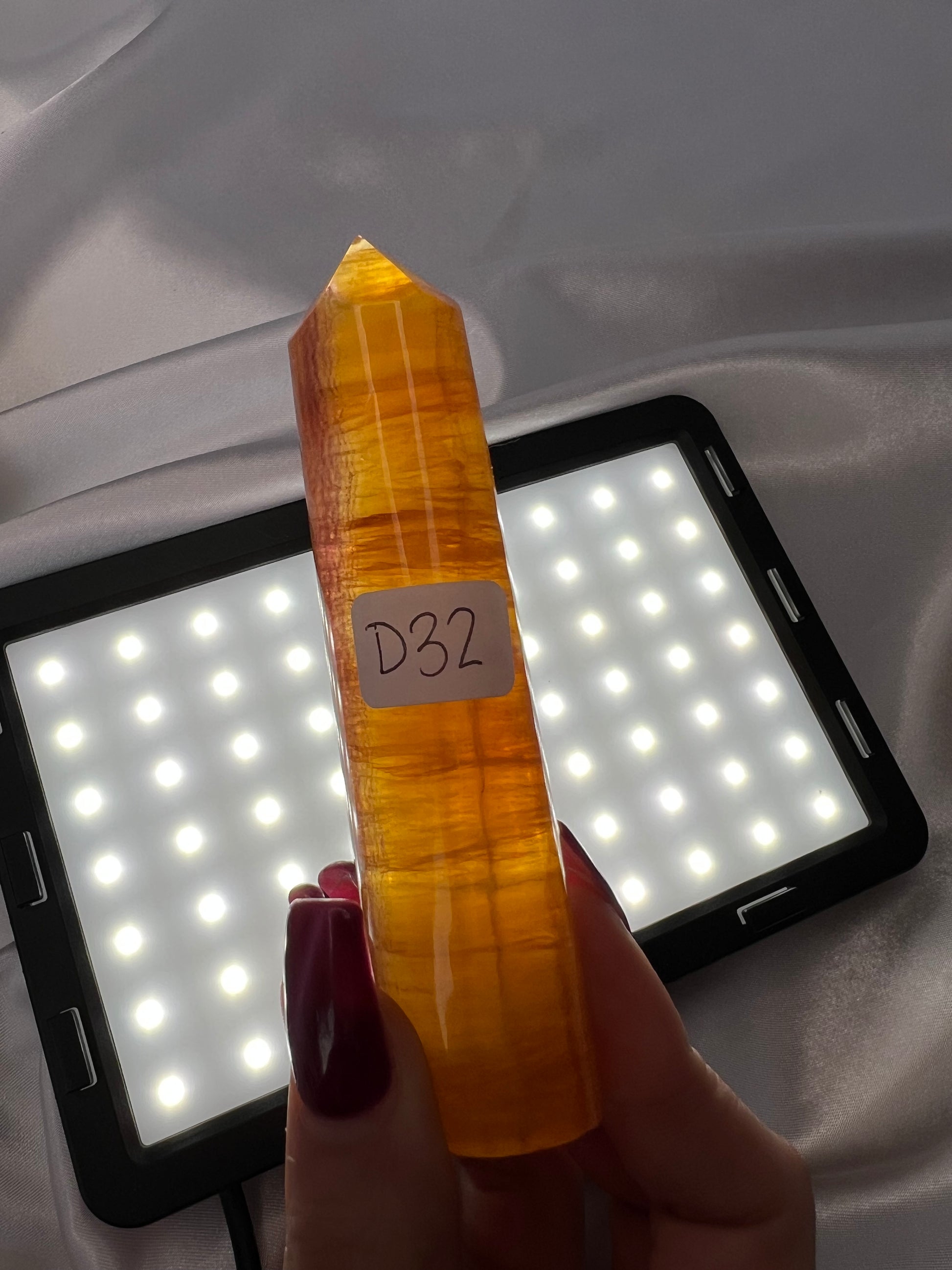 Yellow Fluorite Cylinder Towers