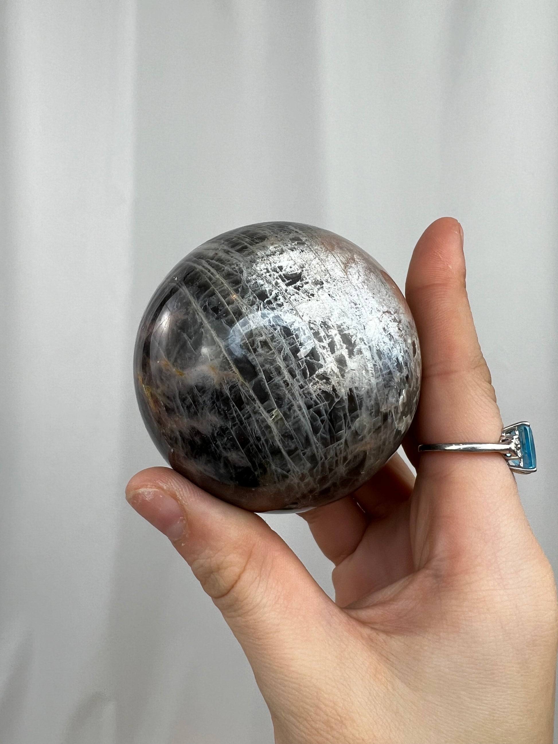 Black Moonstone Sphere