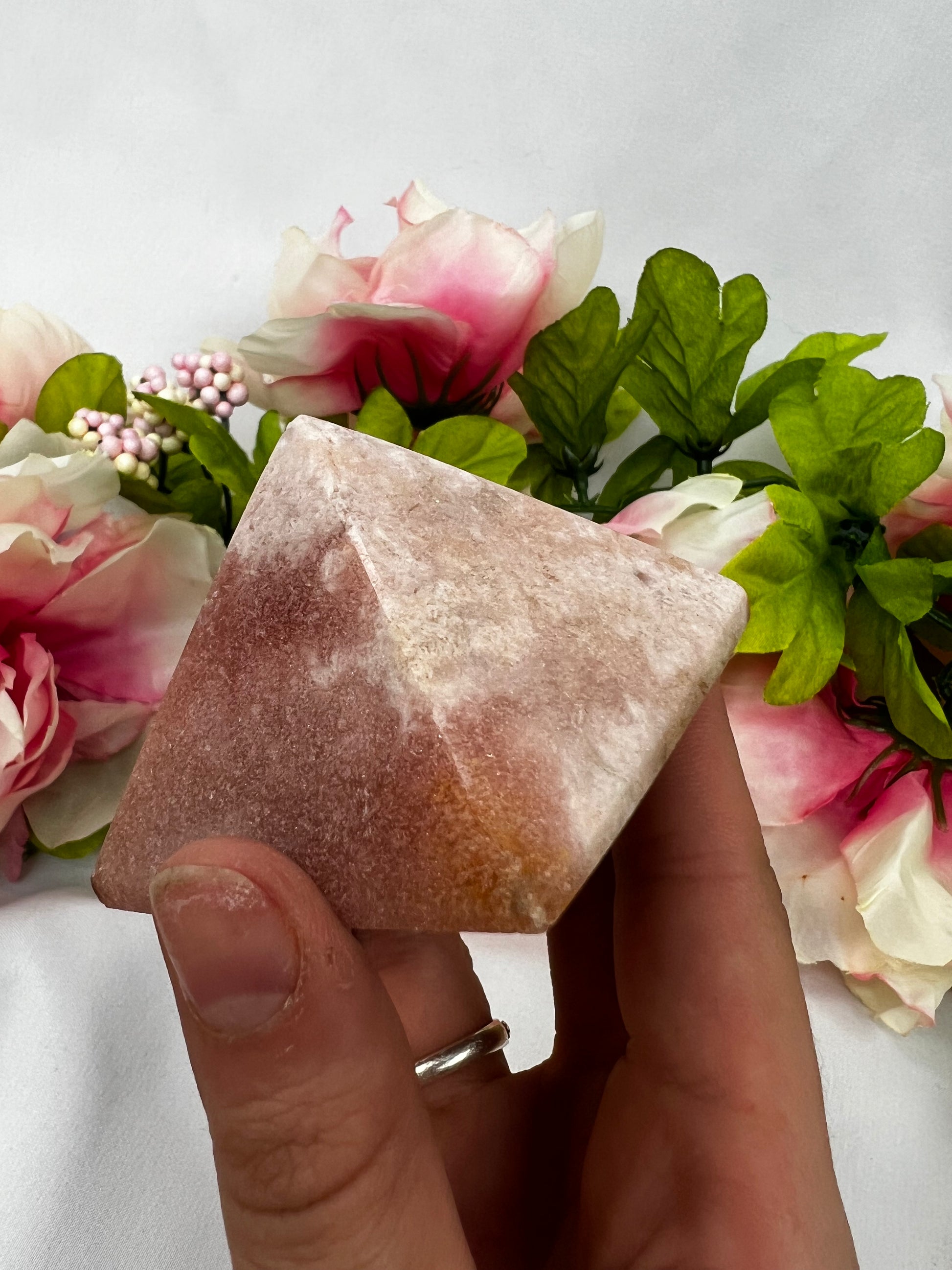 Pink Amethyst Pyramids