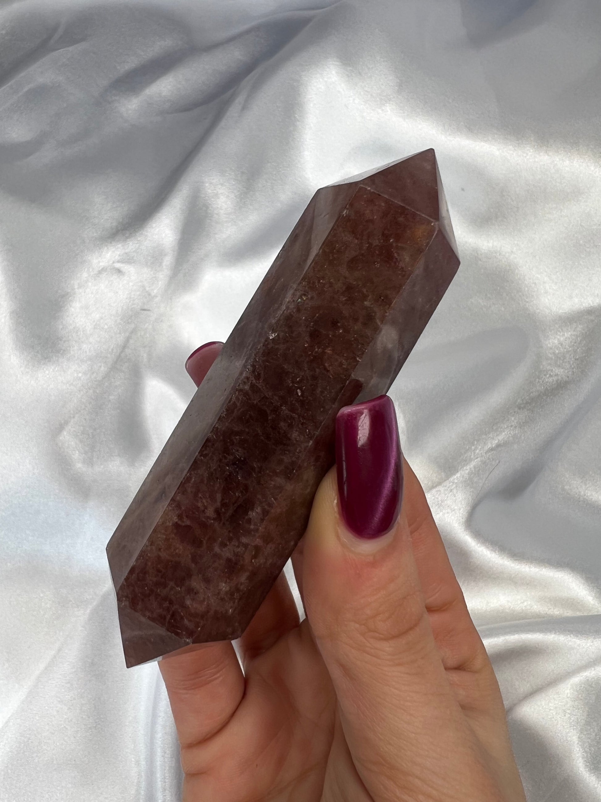 Strawberry Quartz Double Terminated Points