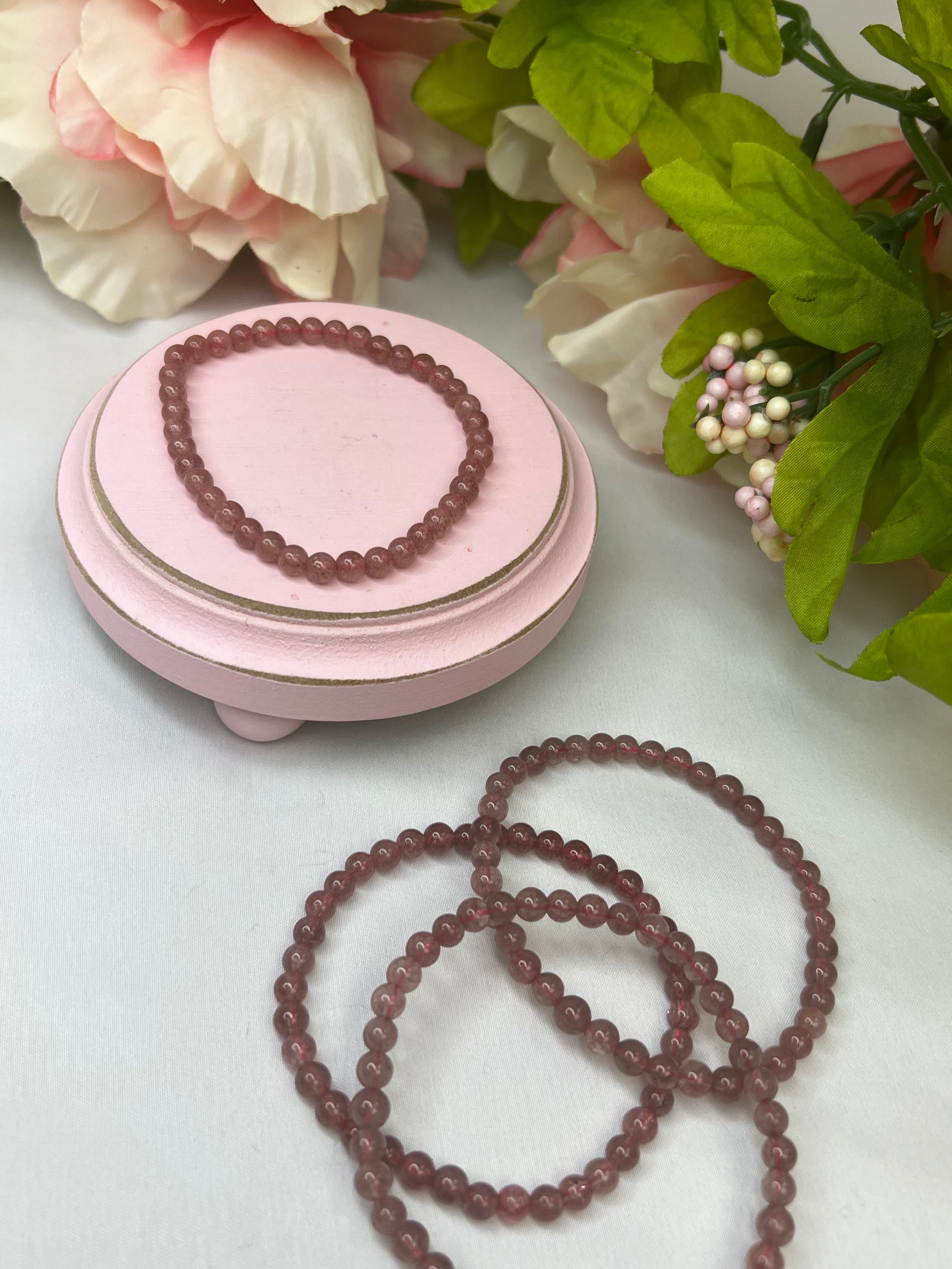 Strawberry Quartz Bracelet