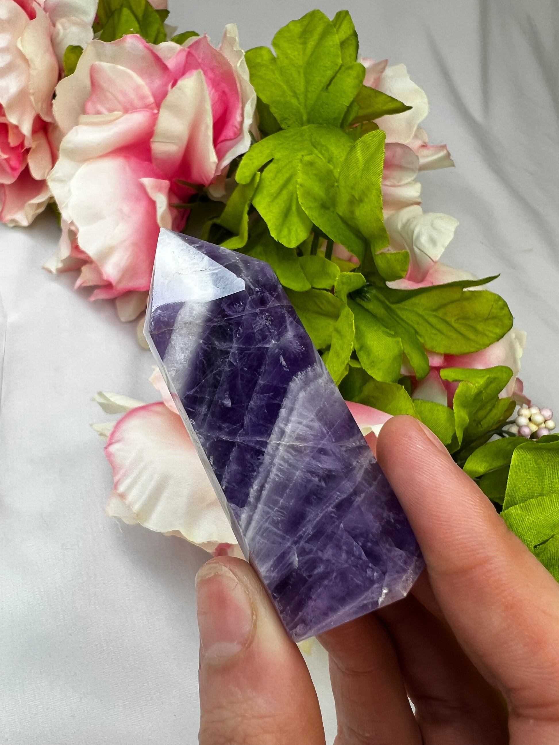 Chevron Amethyst Mini Towers