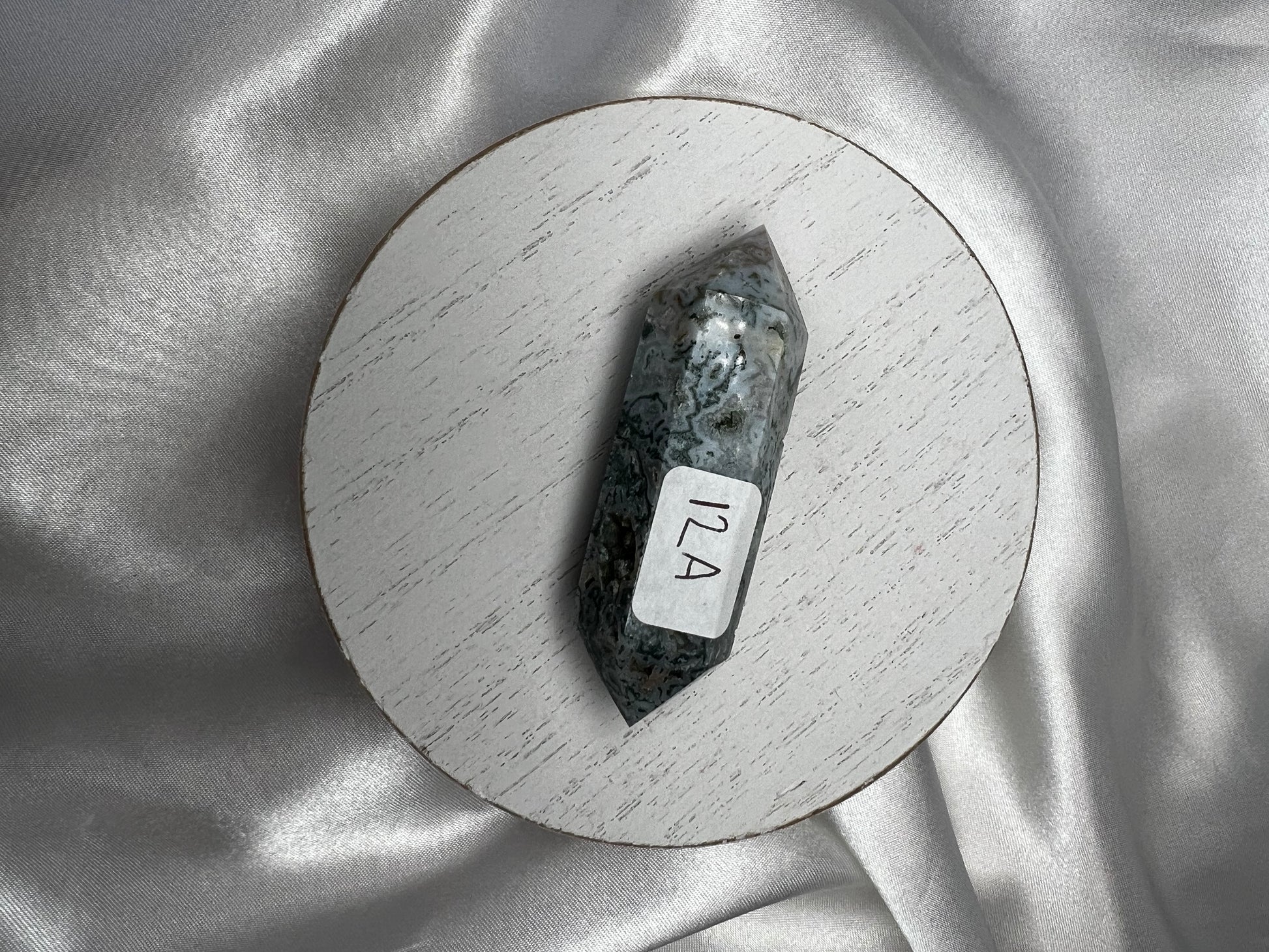 Moss Agate Double Terminated Points