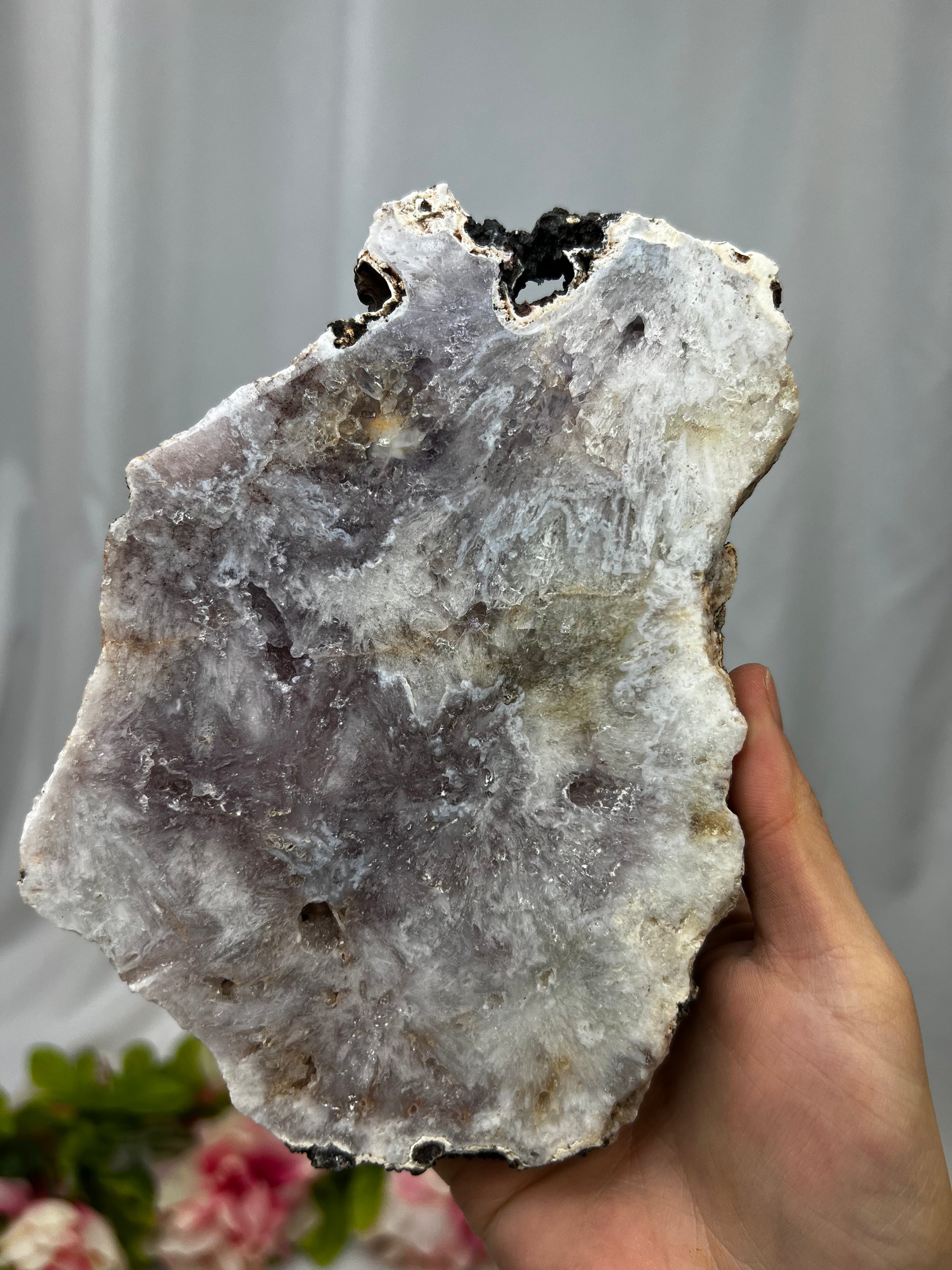 Pink Amethyst On Stand