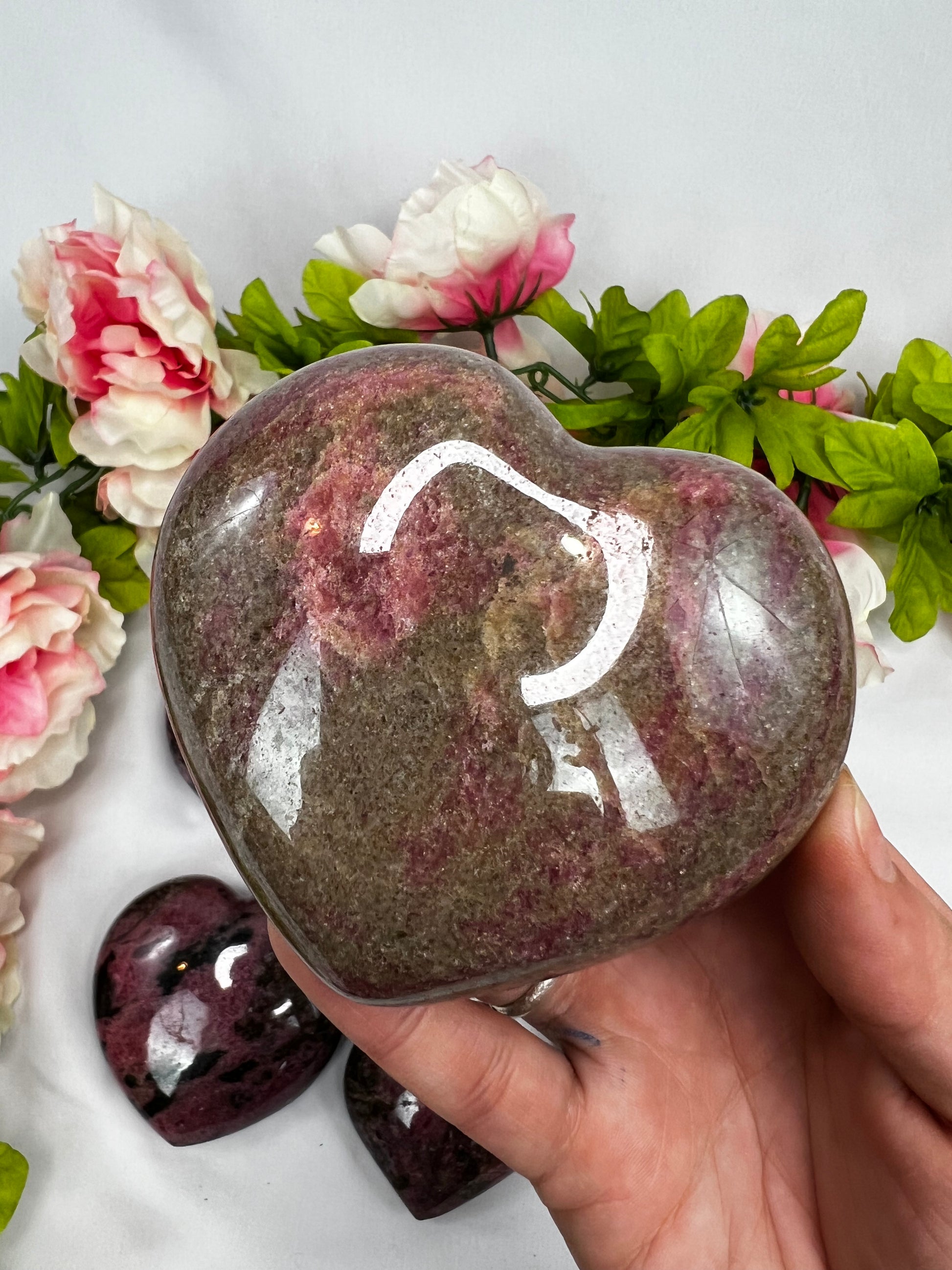Rhodonite Hearts