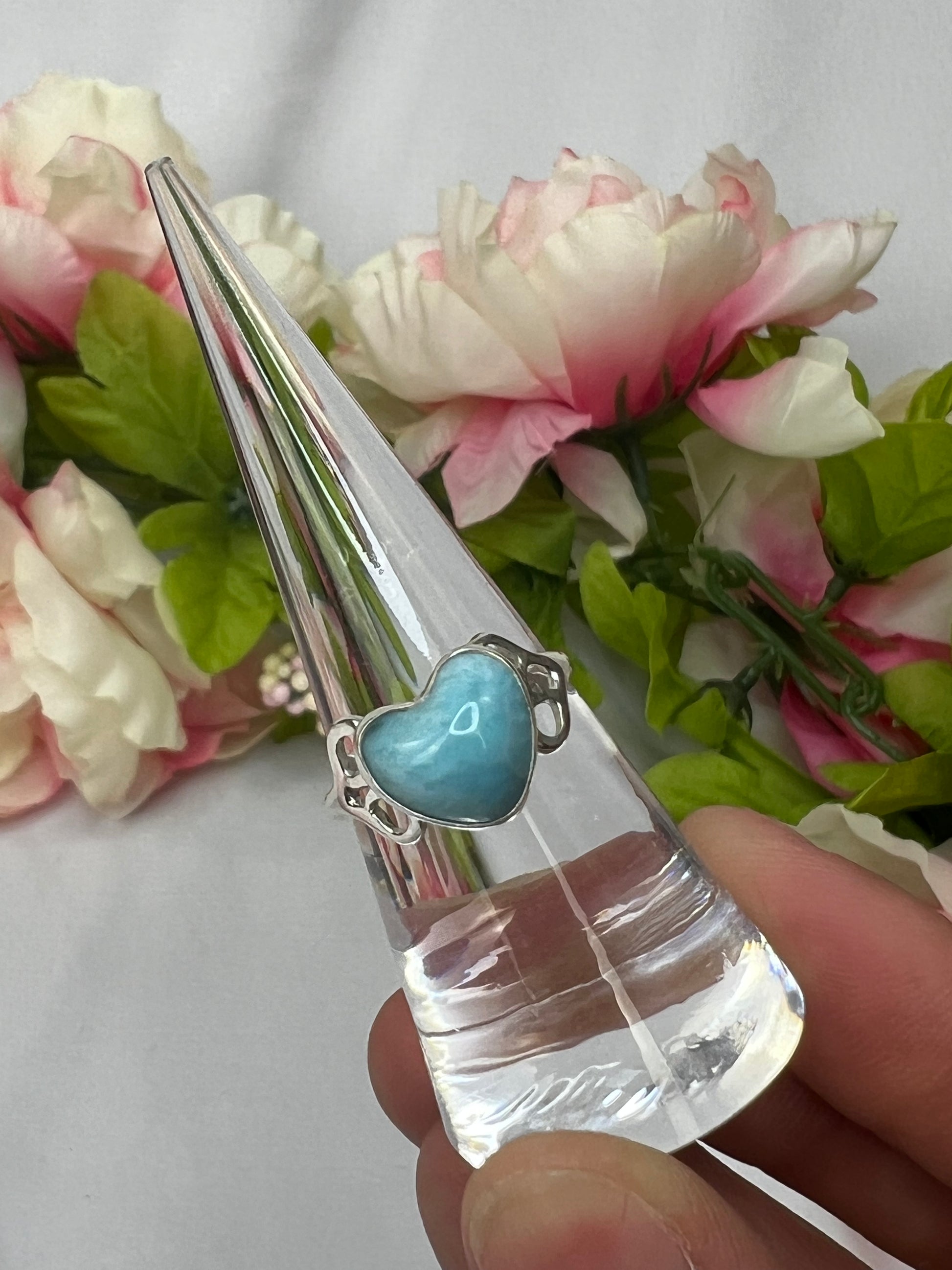 Sterling Silver Larimar Rings