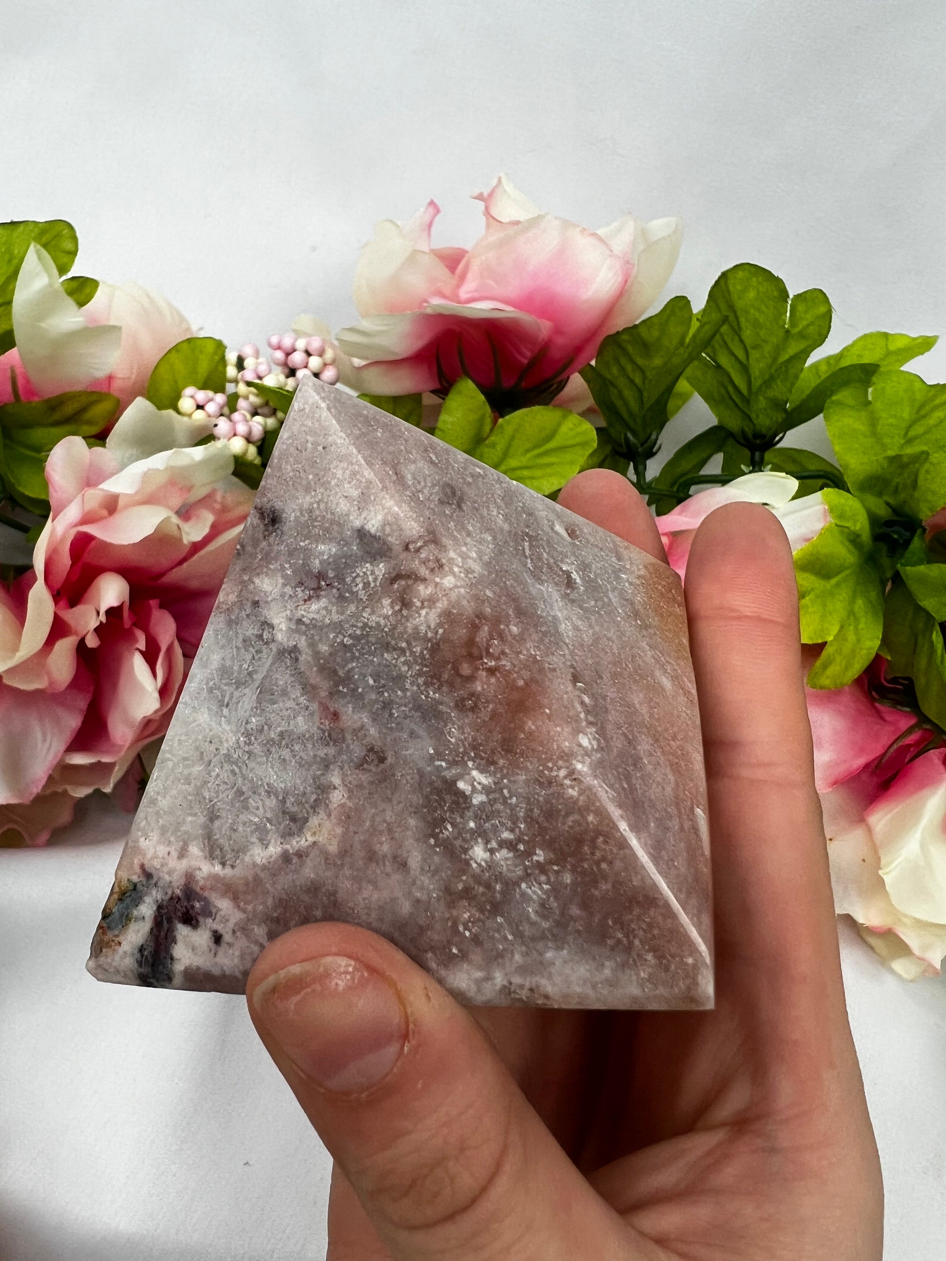 Pink Amethyst Pyramids