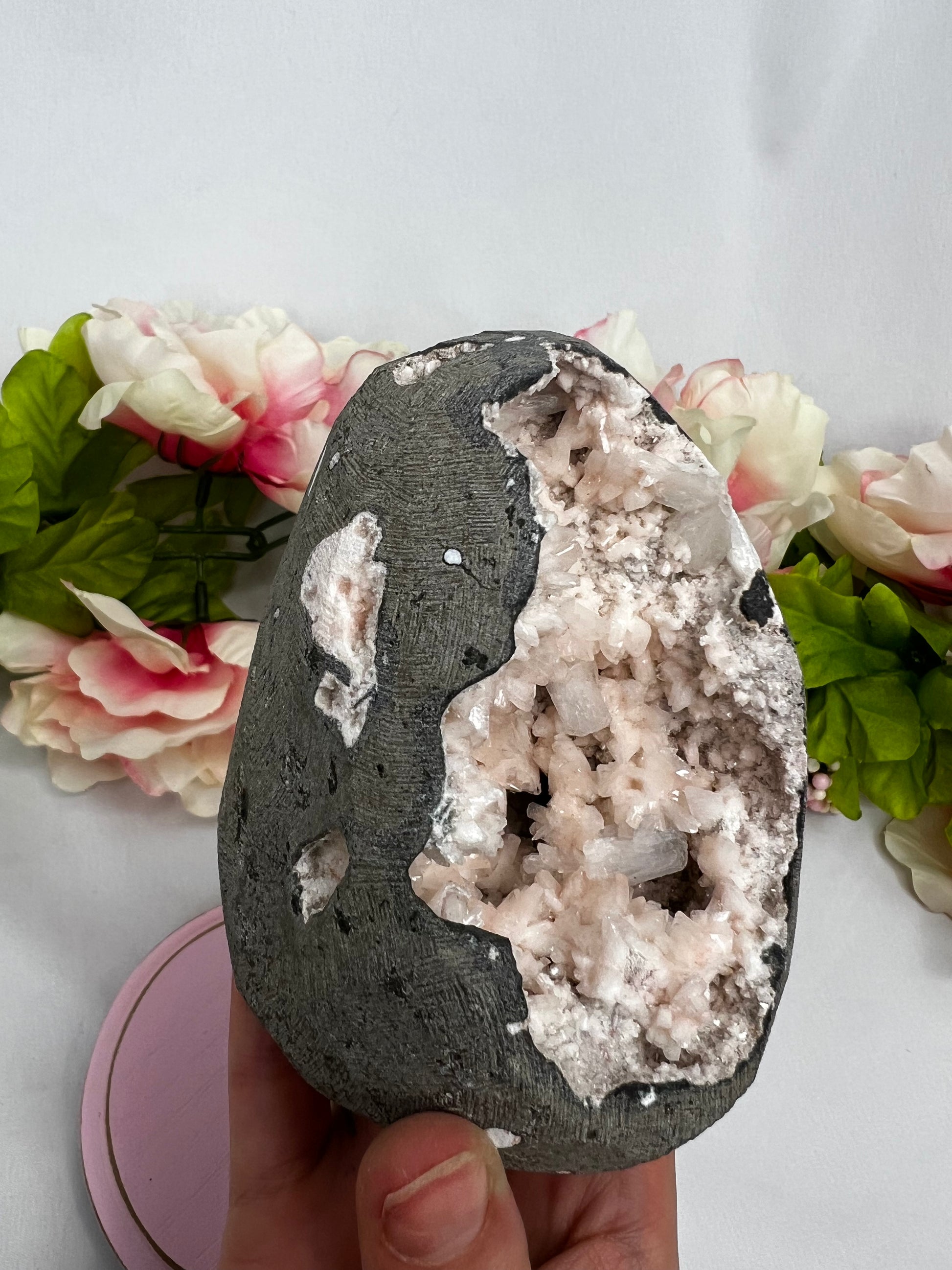 Peach Heulandite Specimen #8