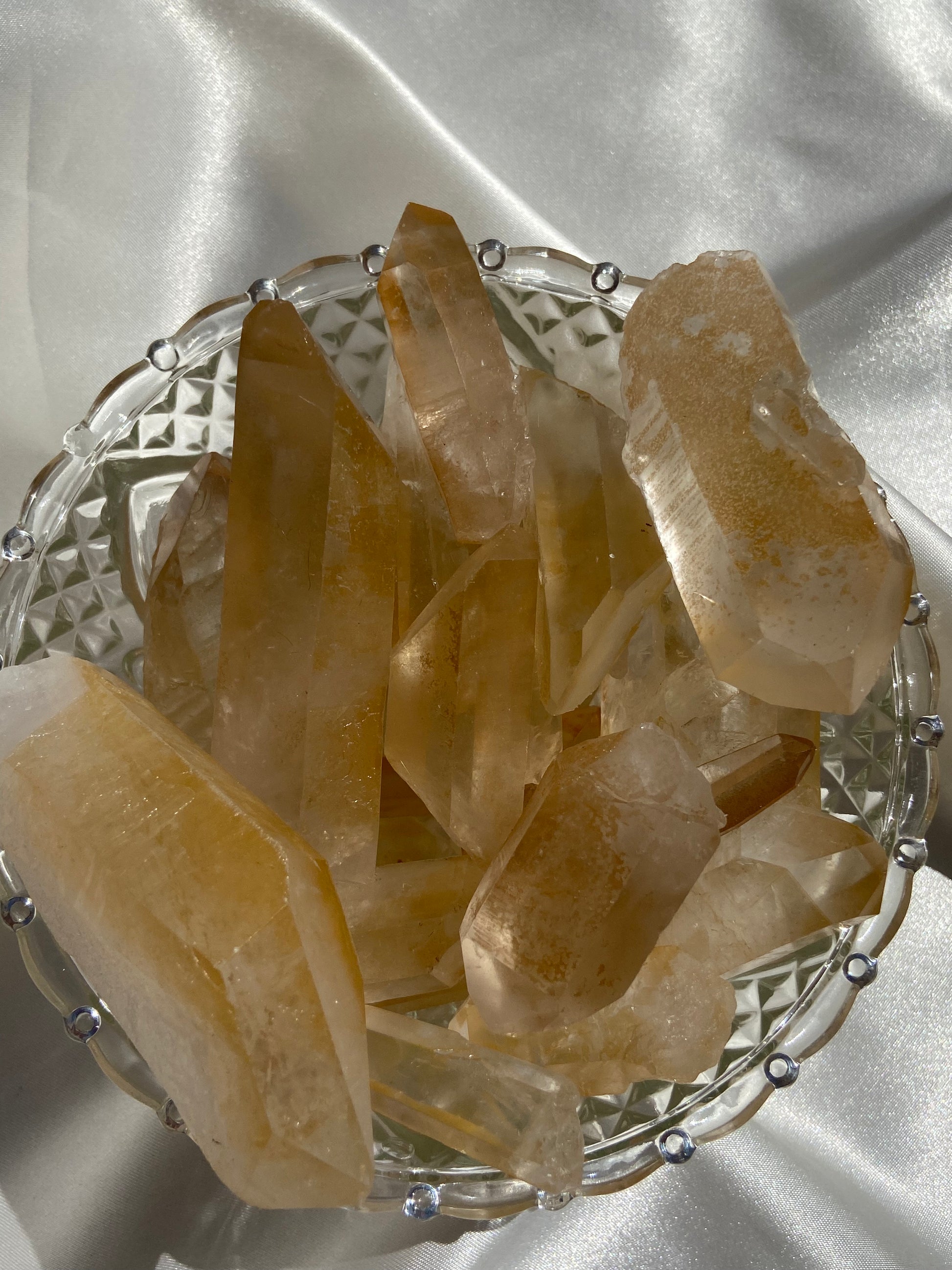 Tangerine Quartz Point Set