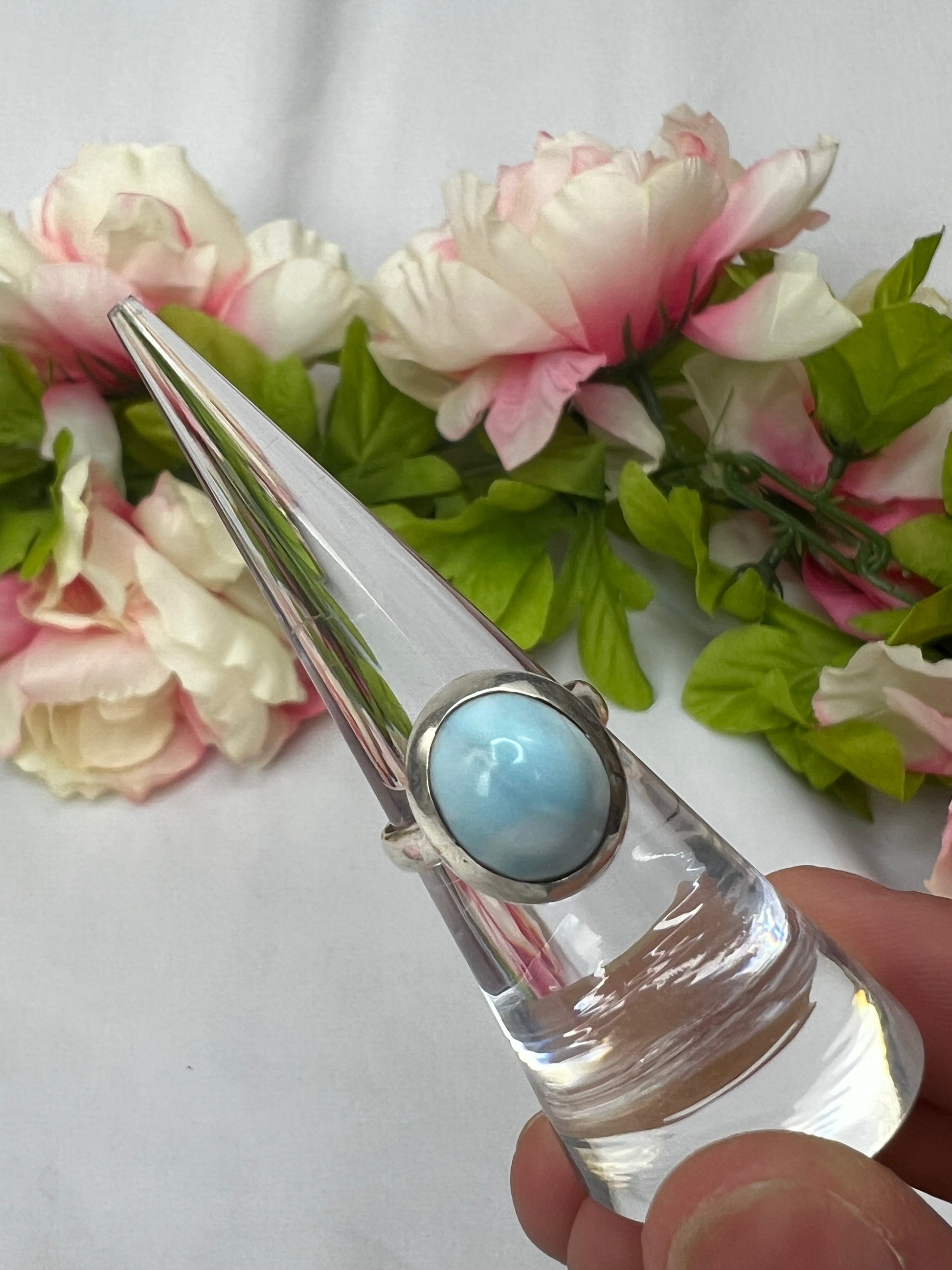 Sterling Silver Larimar Rings